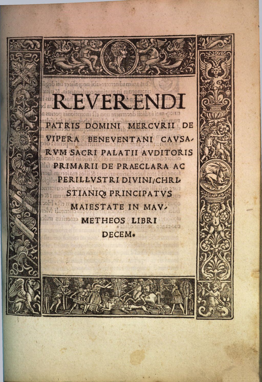 Cover of De praeclara divini christianique principatus maiestate