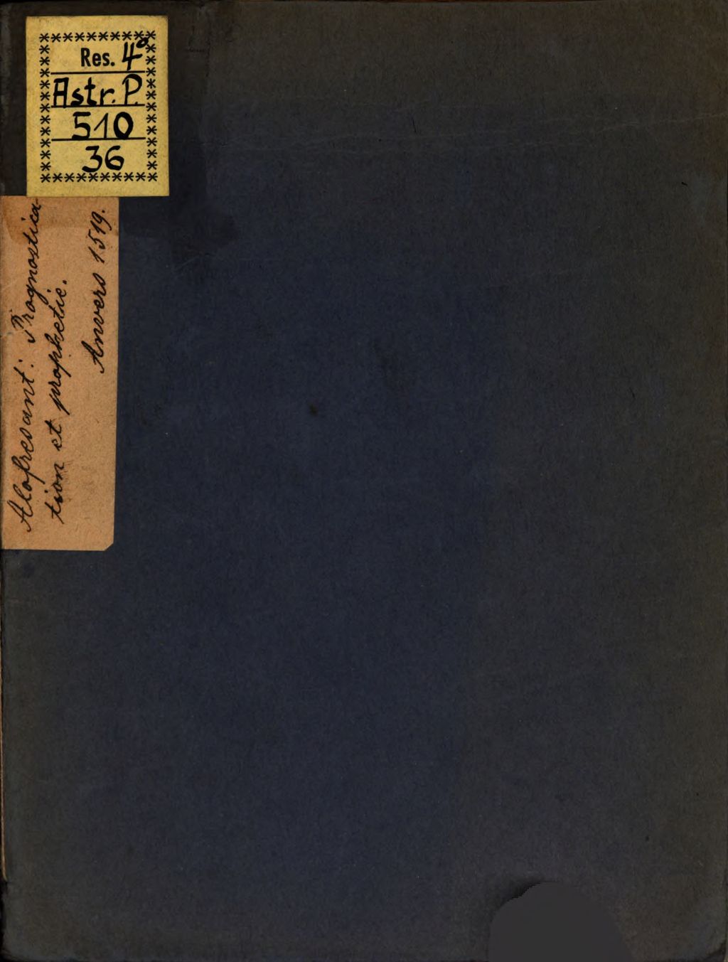 Cover of Prognostication et Prophetie merveilleuse