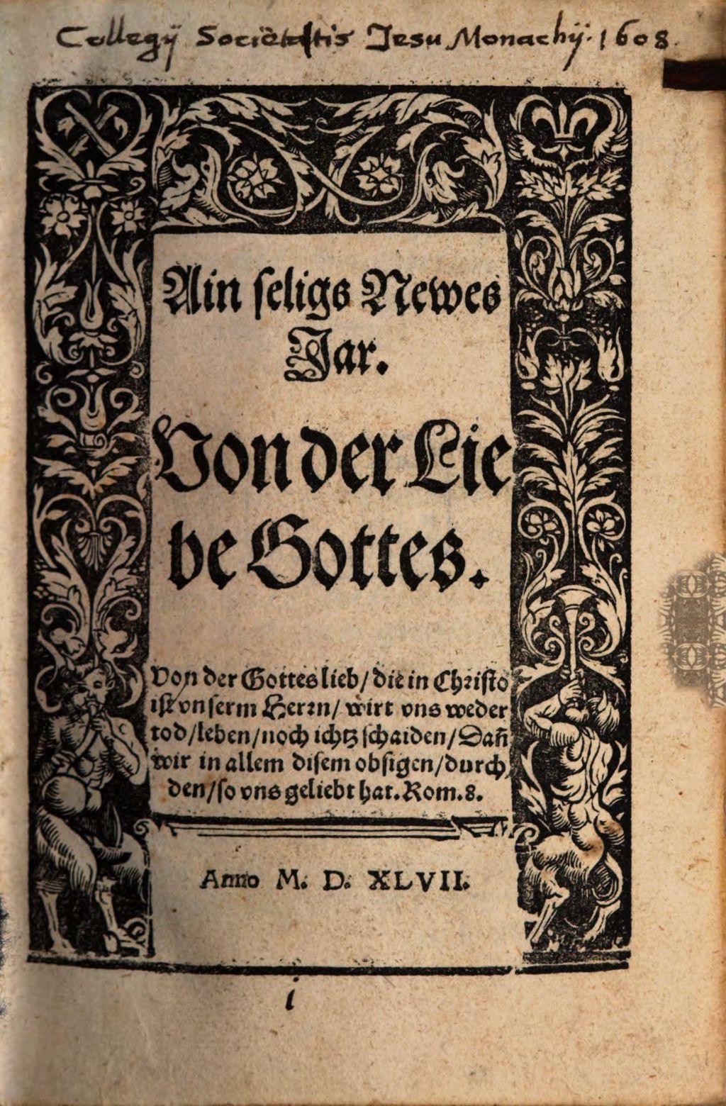 Cover of Ain seligs neues Jar