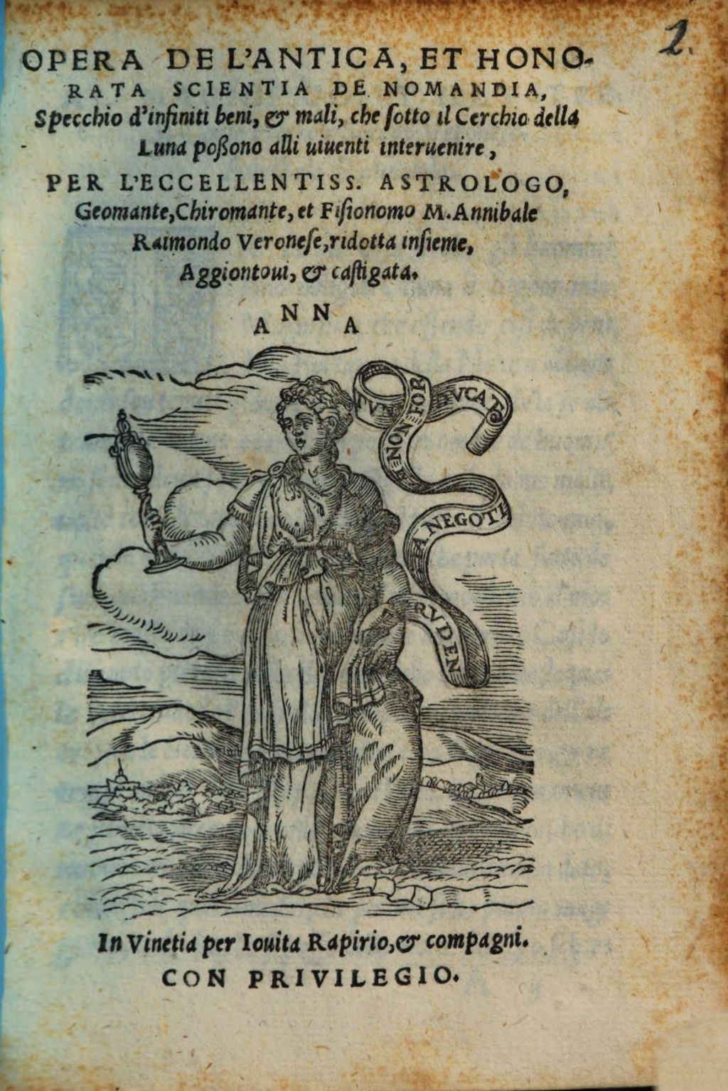 Cover of Opera del'antica ... Scientia de Nomandia