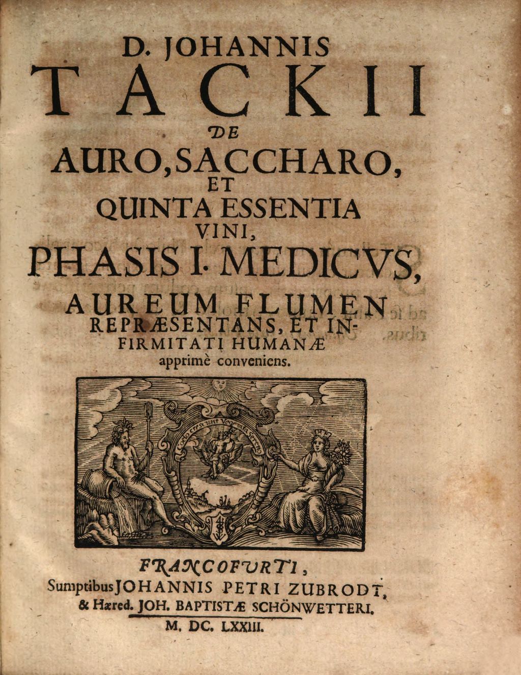 Cover of D. Johannis Tackii ... Triplex Phasis Sophicus