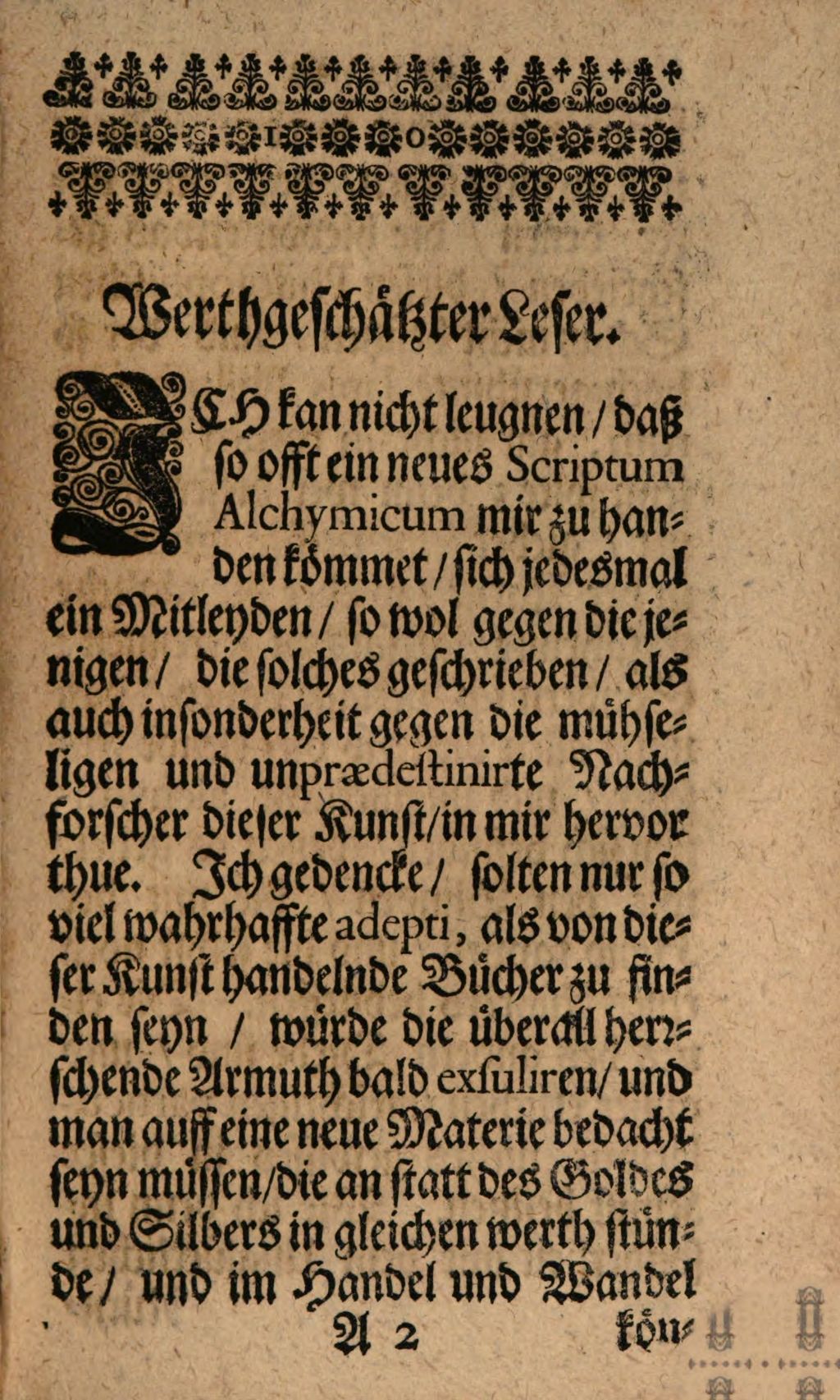 Cover of Unvorgreiffliche Gedancken Von Alchymischen Schrifften
