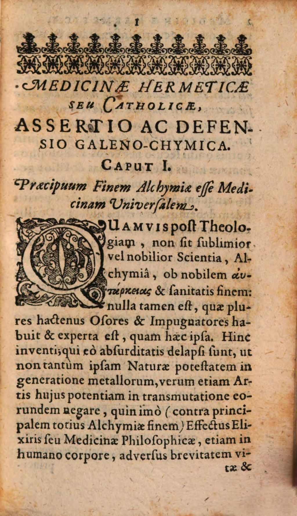 Cover of Panaceae Hermeticae, Seu Medicinae Universalis Assertio Ac Defensio Galeno-Chymica