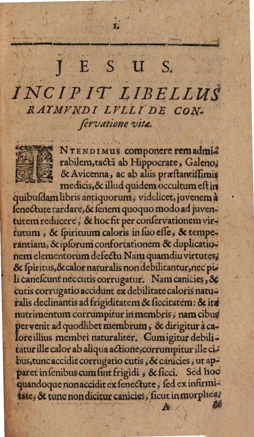 Cover of Raymvndi Lvllii Tractatvs Brevis Et Eruditus De Conservatione Vitae