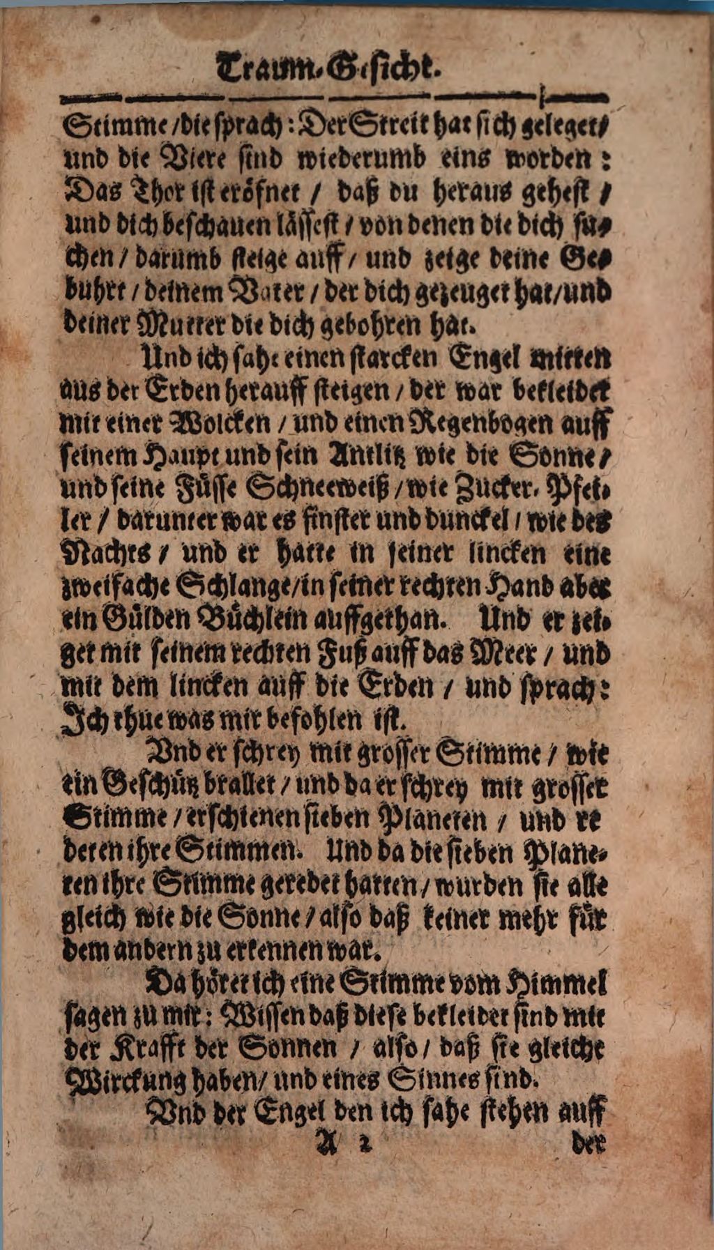 Cover of Traumgesicht welches Ben-Adam ... gehabt und an Tag gegeben hat Floretus a Bethabor