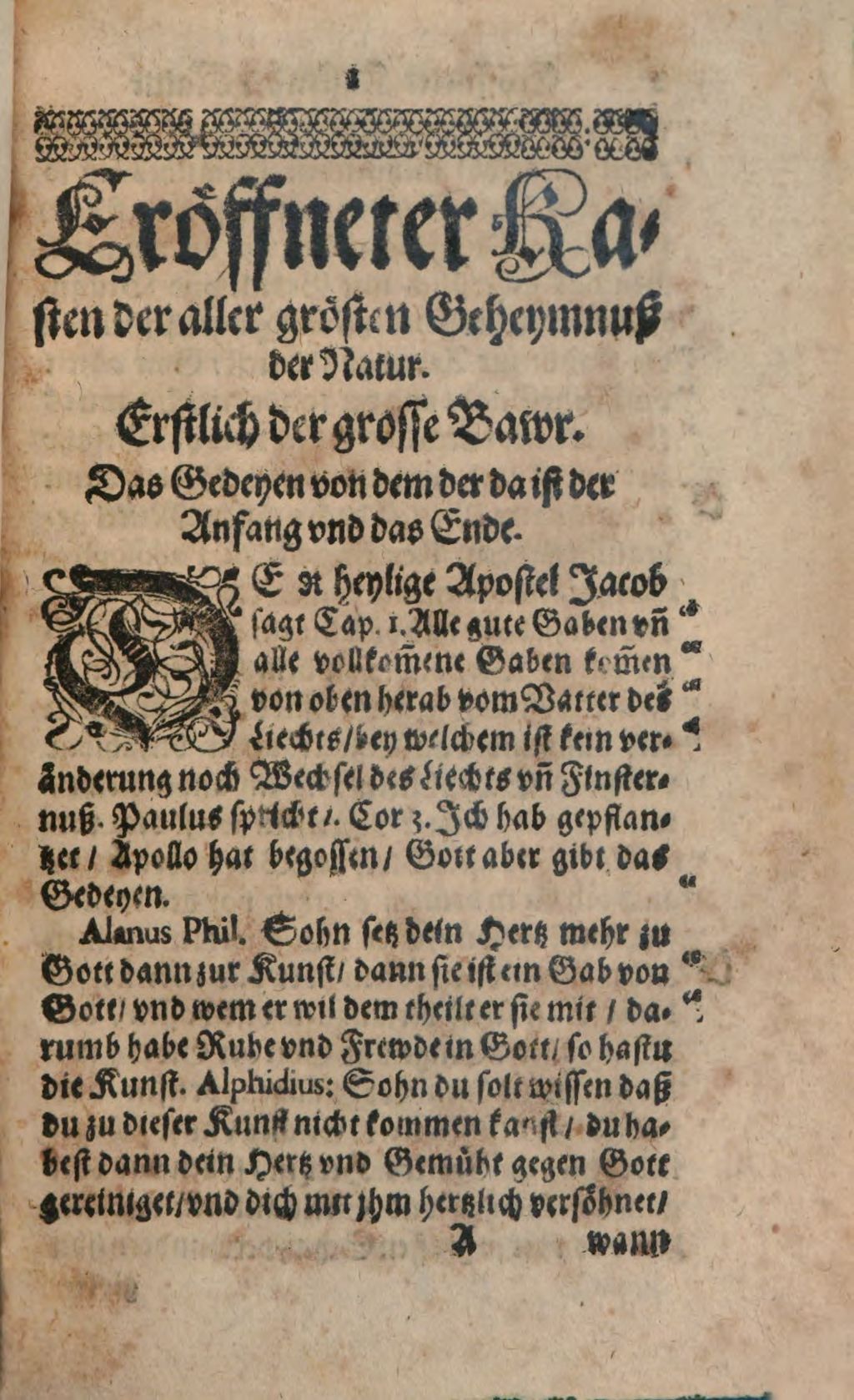 Cover of Aperta arca arcani artificiosissimi