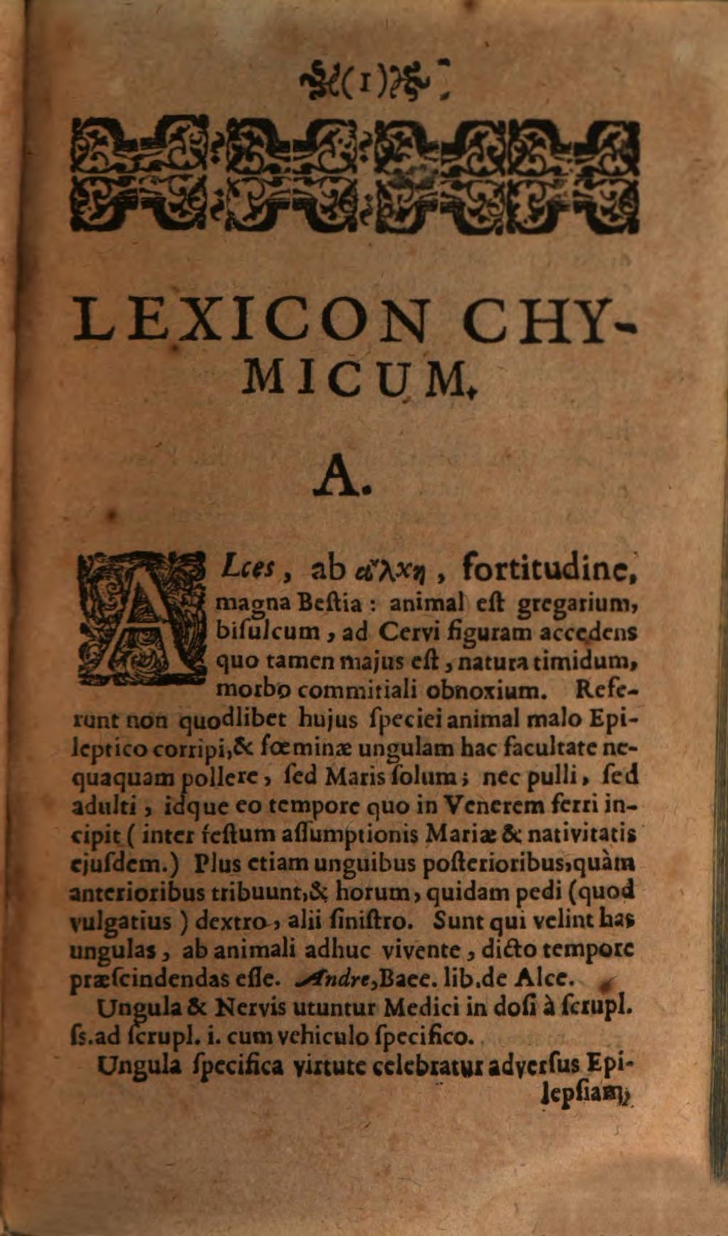 Cover of Lexicon Chymicum