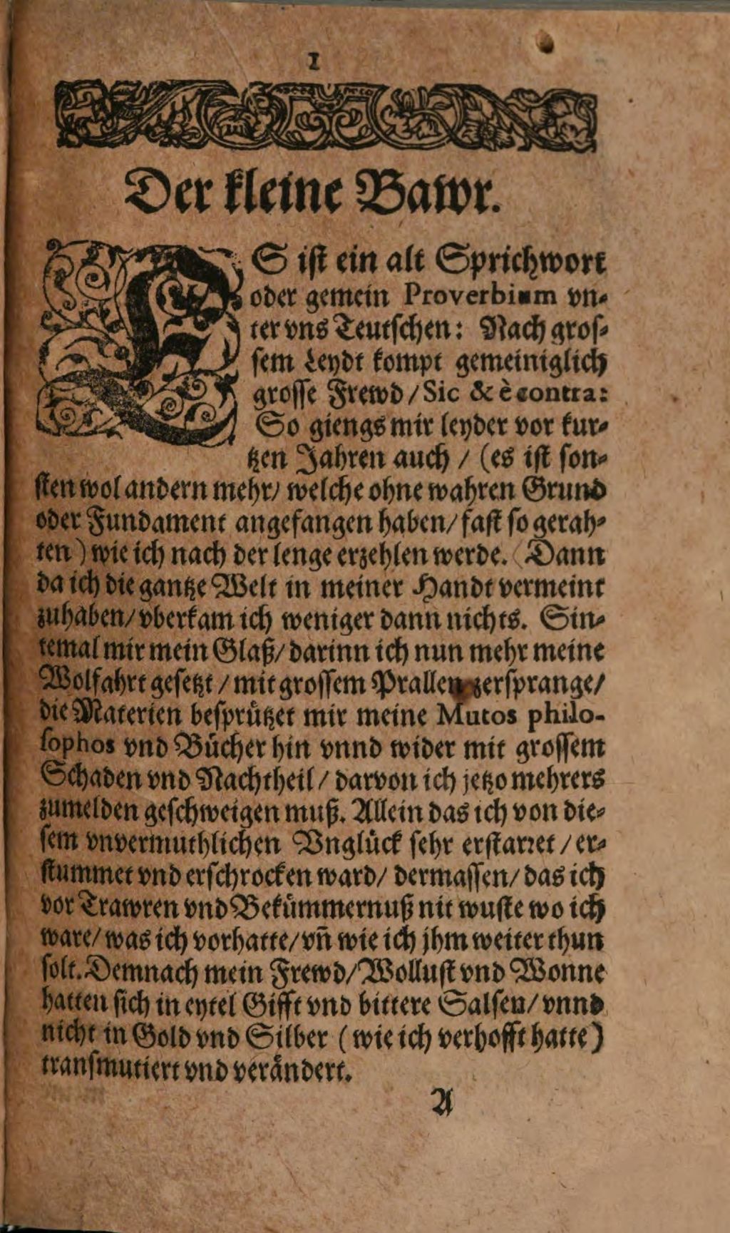 Cover of Ein Philosophischer und Chemischer Tractat: genannt Der kleine Baur