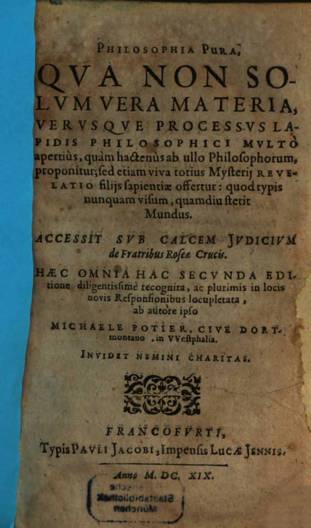 Cover of Philosophia pura