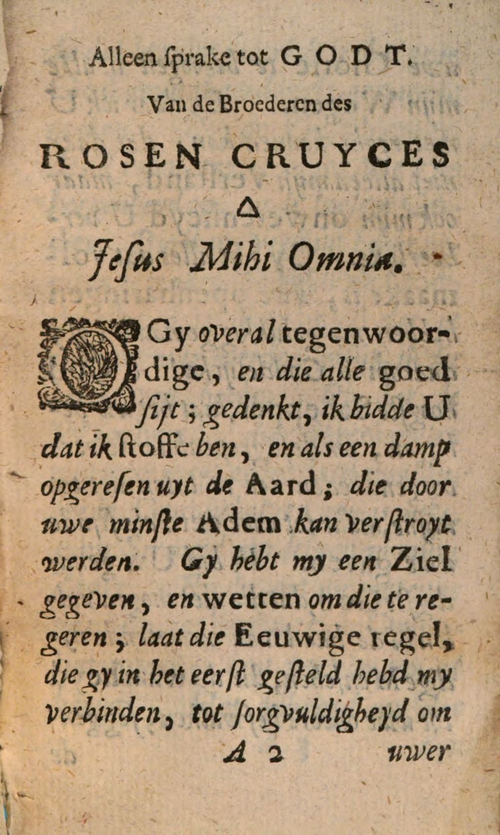 Cover of Van de bereydinge der antimonie transmutatie met het volatile sout van Tartar