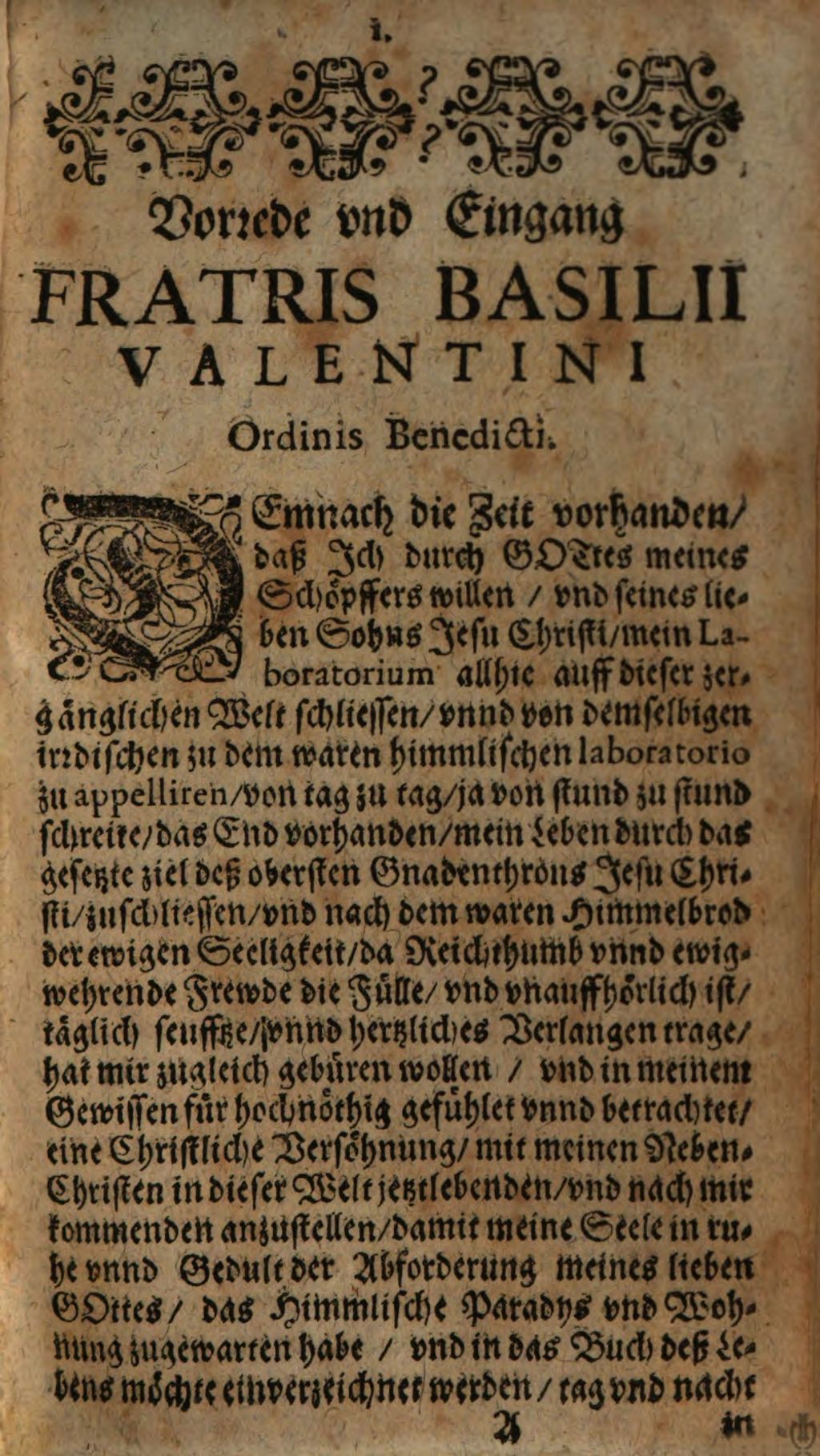 Cover of Fratris Basilii Valentini Benedicter Ordens, Geheime Bücher oder letztes Testament