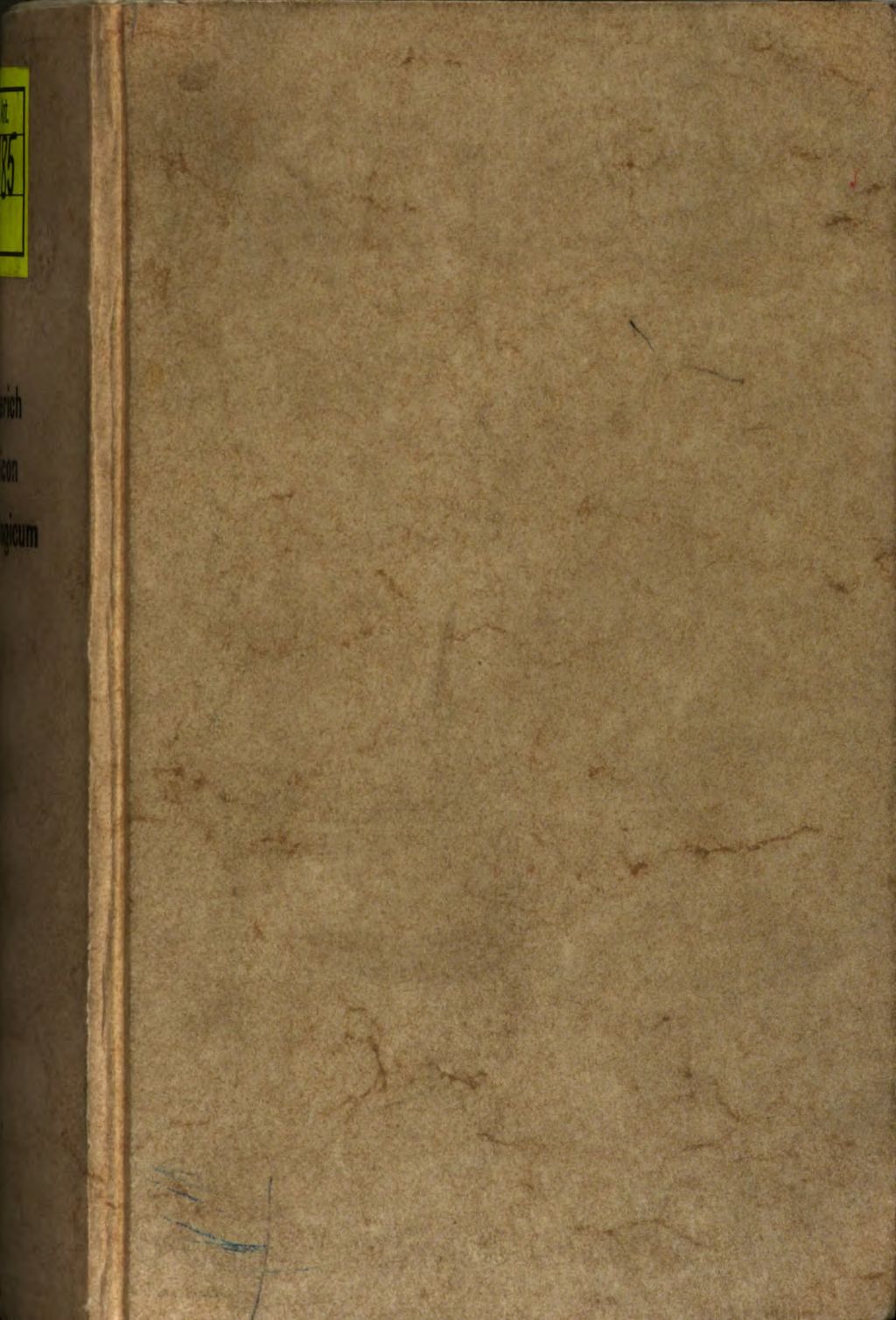 Cover of M. Benjamin Hederichs, Schol. Hayn. Rect. Gründliches Lexicon Mythologicvm