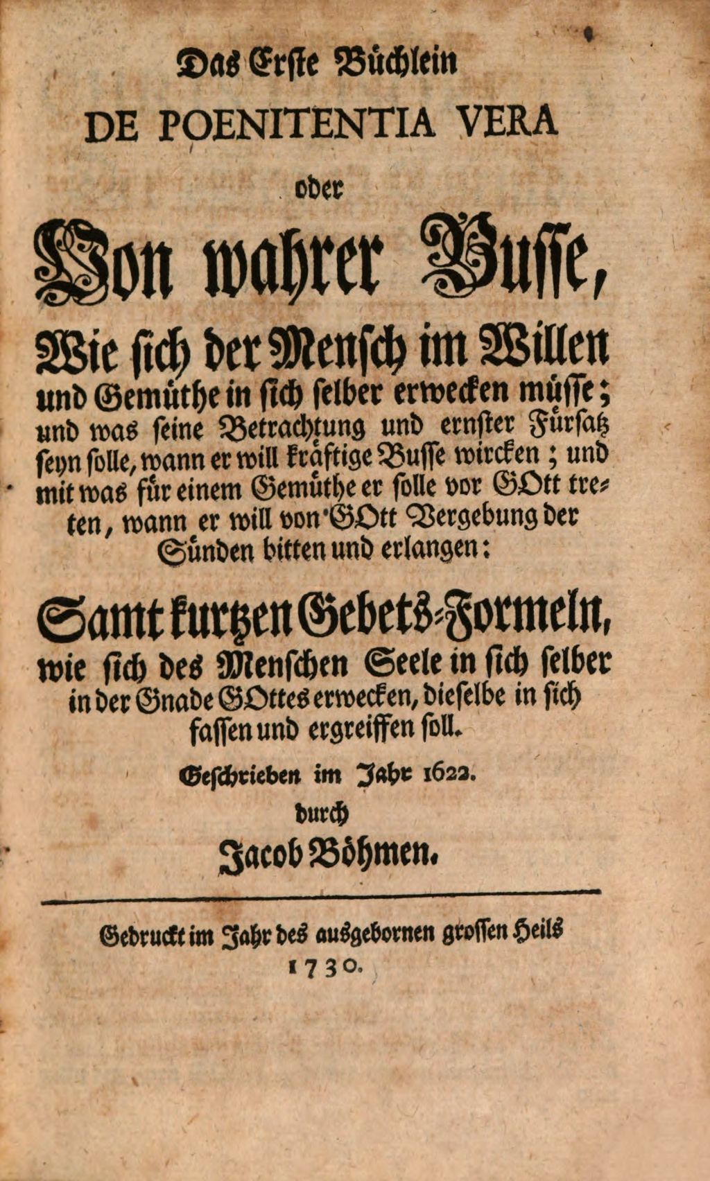 Cover of Theosophia Revelata. Das ist: Alle Göttliche Schriften des Gottseligen und Hocherleuchteten Deutschen Theosophi Jacob Böhmens