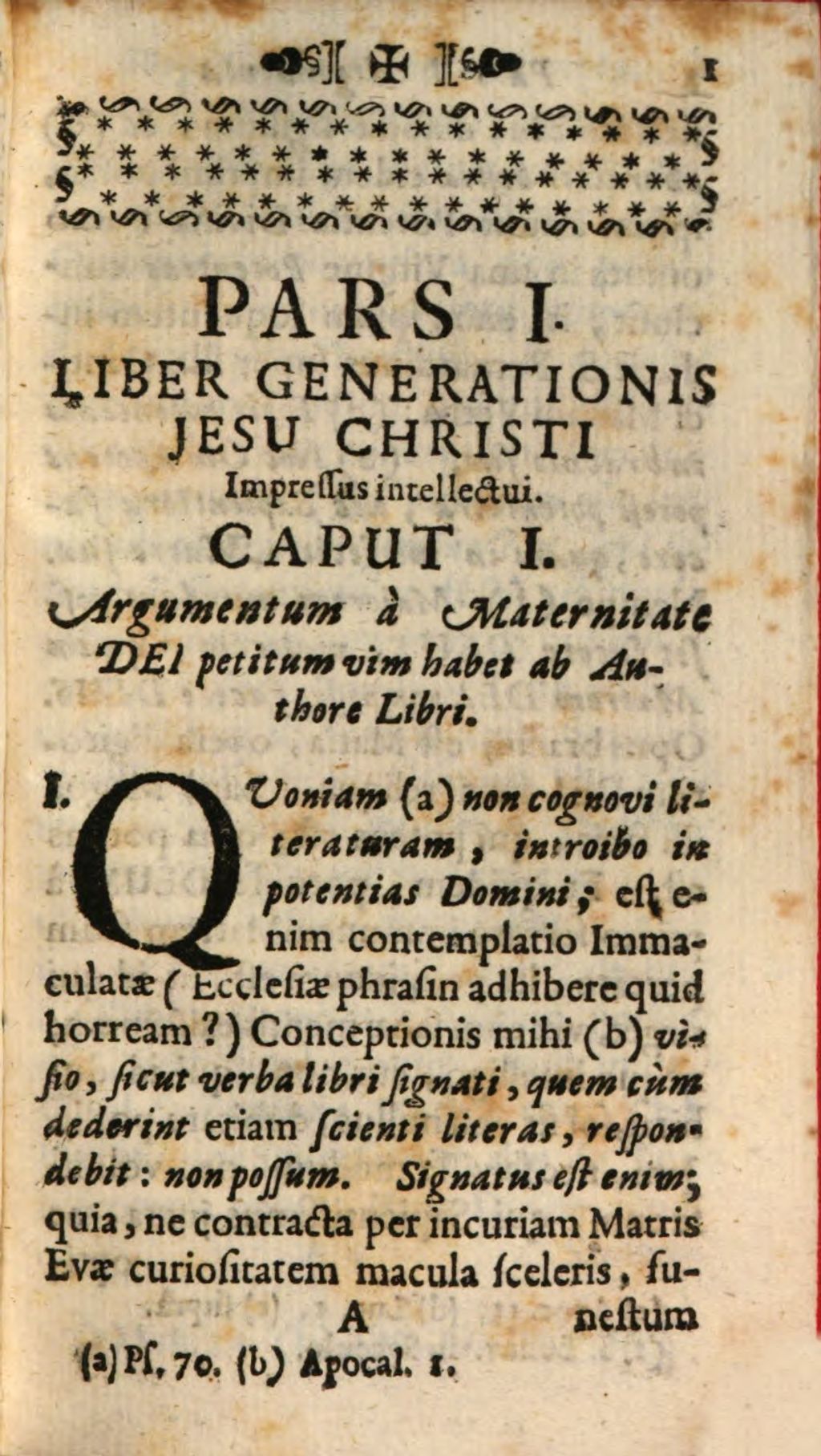 Cover of Antiquus Liber Generationis Jesu Christi In Libello Novo