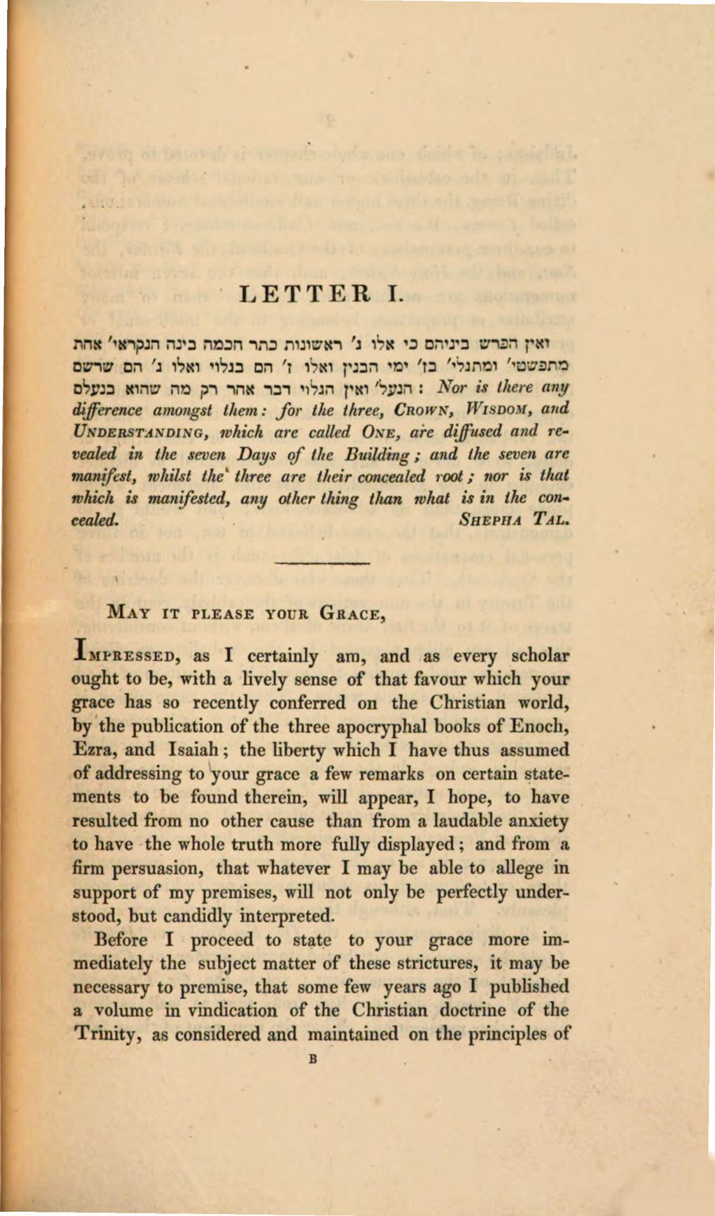 Cover of Three letters ... submiited to the considerationn of the most reverend the Lord Archbishop of Cashel, on the recent apocryphal publications of his grace; and on the annotations accompanying them