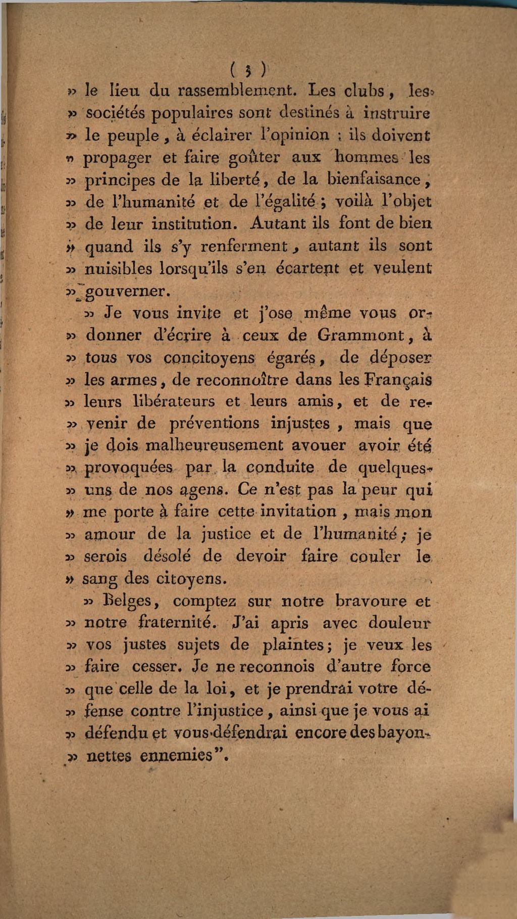 Cover of Extrait du procès-verbal de la séance permanente des représentans provisoires de Bruxelles