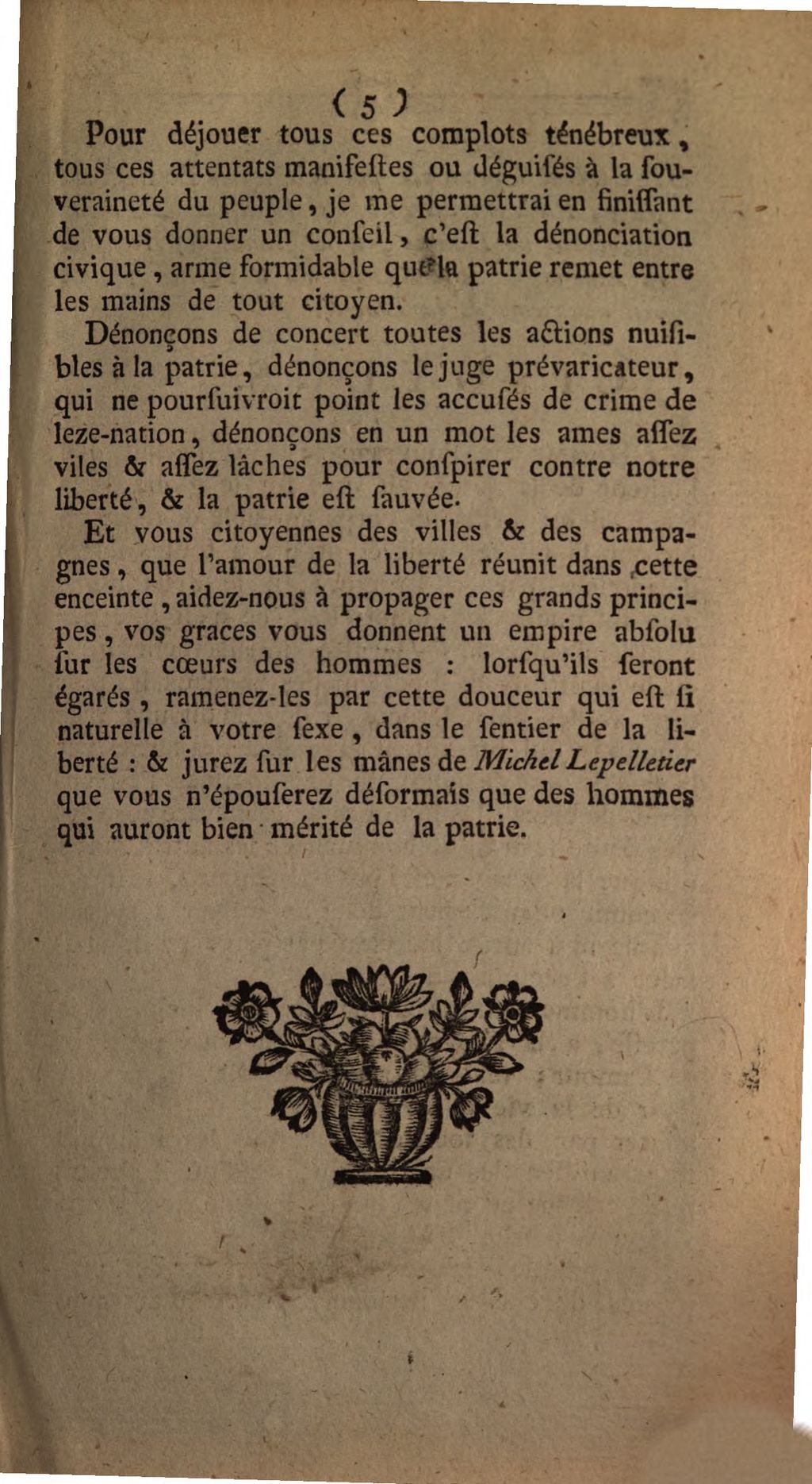 Cover of Discours Prononcé par le Citoyen Foncez, le 6 Février 1793, en la Société des Amis de la Liberté & de l'Égalité de la Ville de Mons