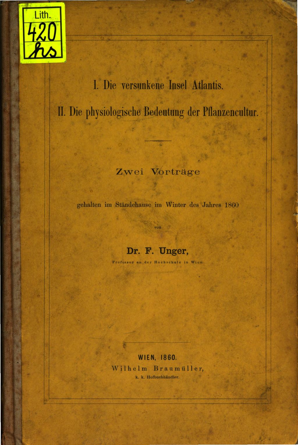 Cover of Die versunkene Insel Atlantis