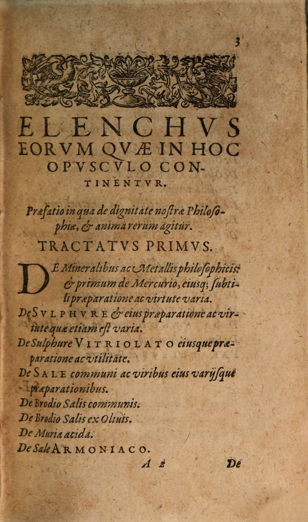 Cover of Tractatvs Varii, De Vera Praeparatione Et Vsv Medicamentorvm Chymicorum