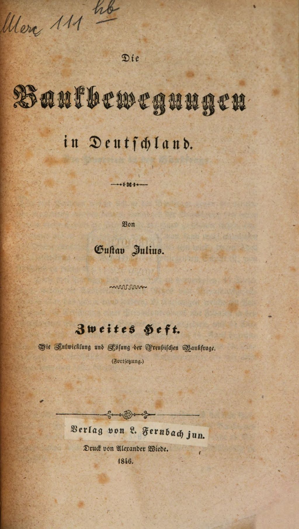 Cover of Die Bankbewegungen in Deutschland