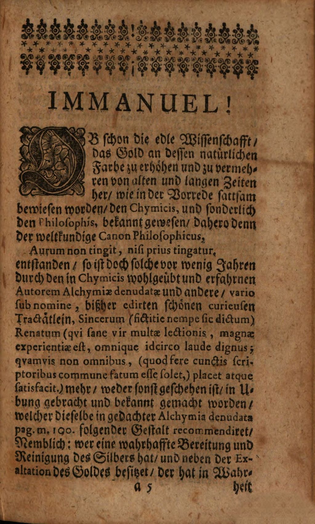 Cover of Brevis Tractatio De Antiquissimo Atque Certissimo Illo Particulari Quod Per Exaltationem Seu Gradationem Solis S. Auri Parari Solet. oder Kurtze, iedoch ausführliche und richtige, Handlung von dem Uhralten und bewährtesten Particular welches durch die Erhöh- und Vermehrung des Goldes-Farbe verrichtet zu werden pfleget