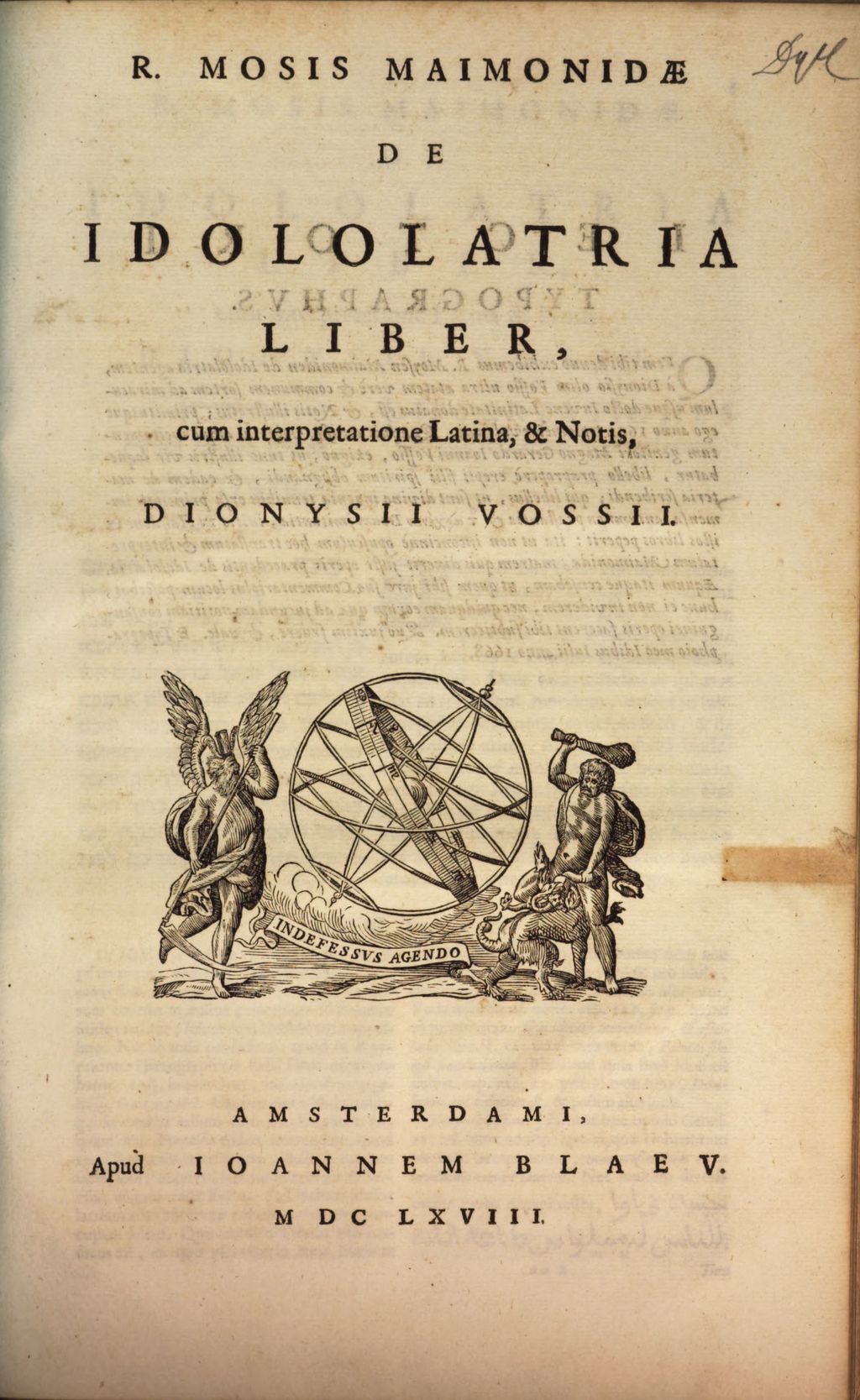 Cover of De idolatria liber