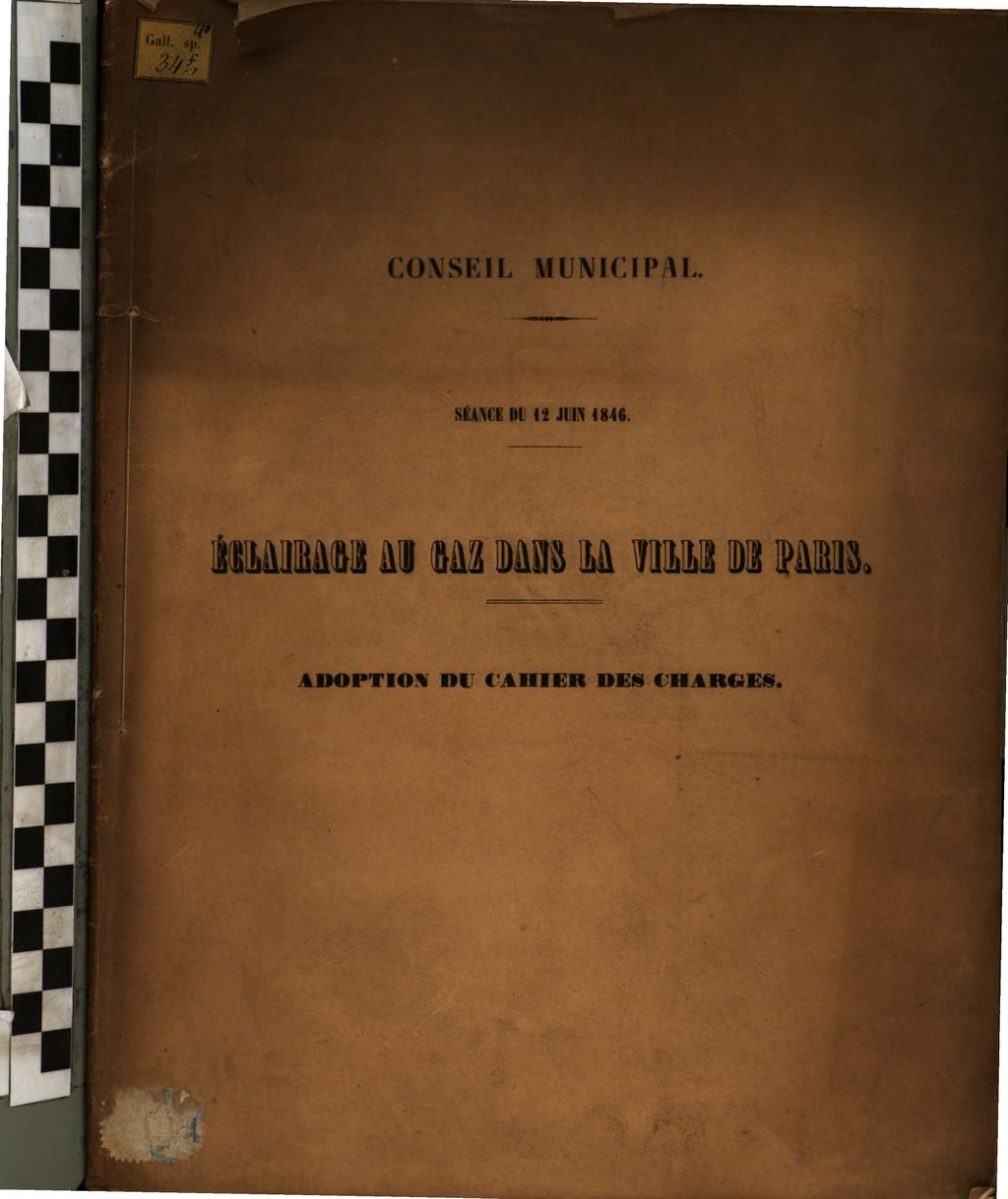 Cover of Éclairage au gaz dans la ville de Paris