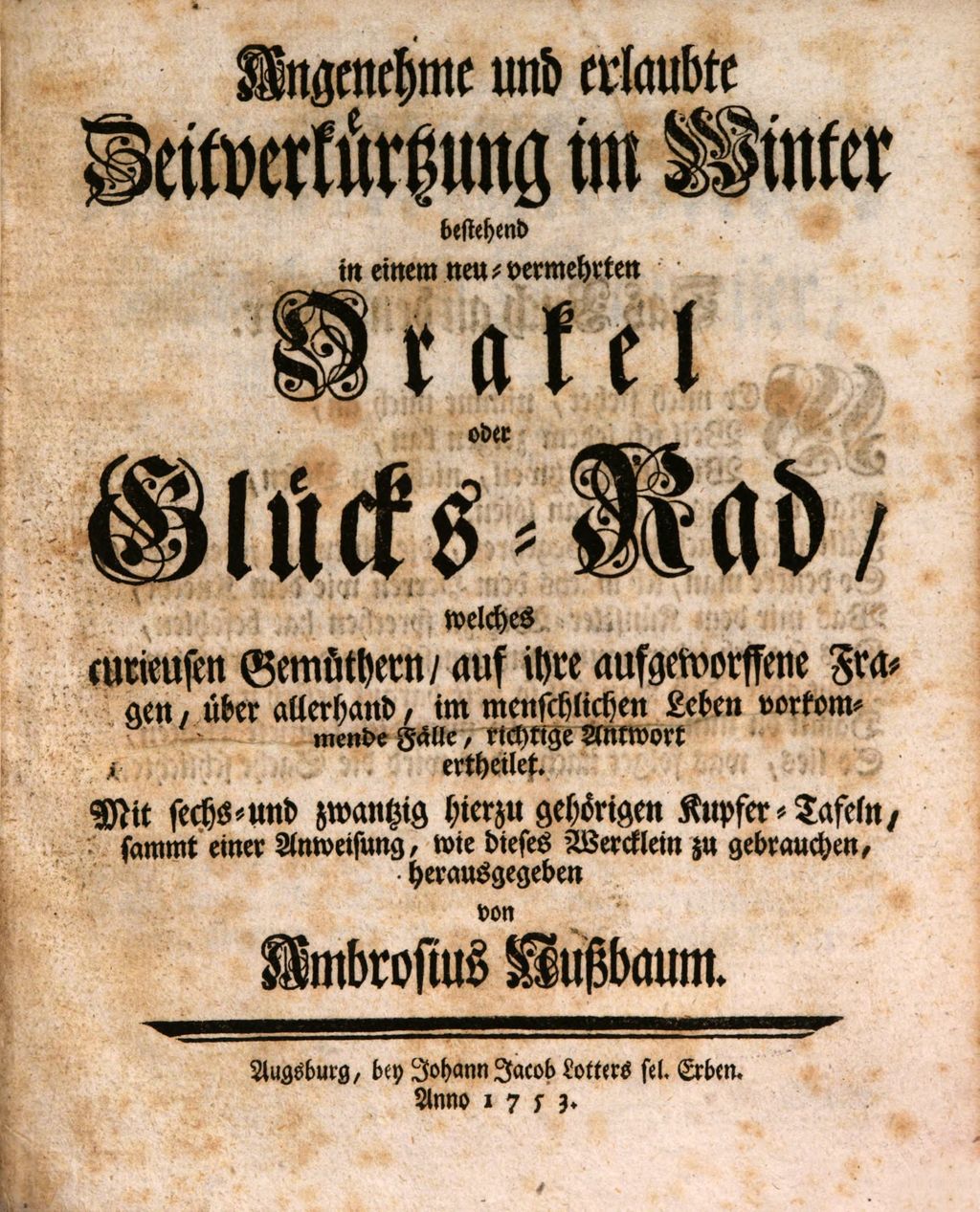 Cover of Angenehme und erlaubte Zeitverkürtzung im Winter