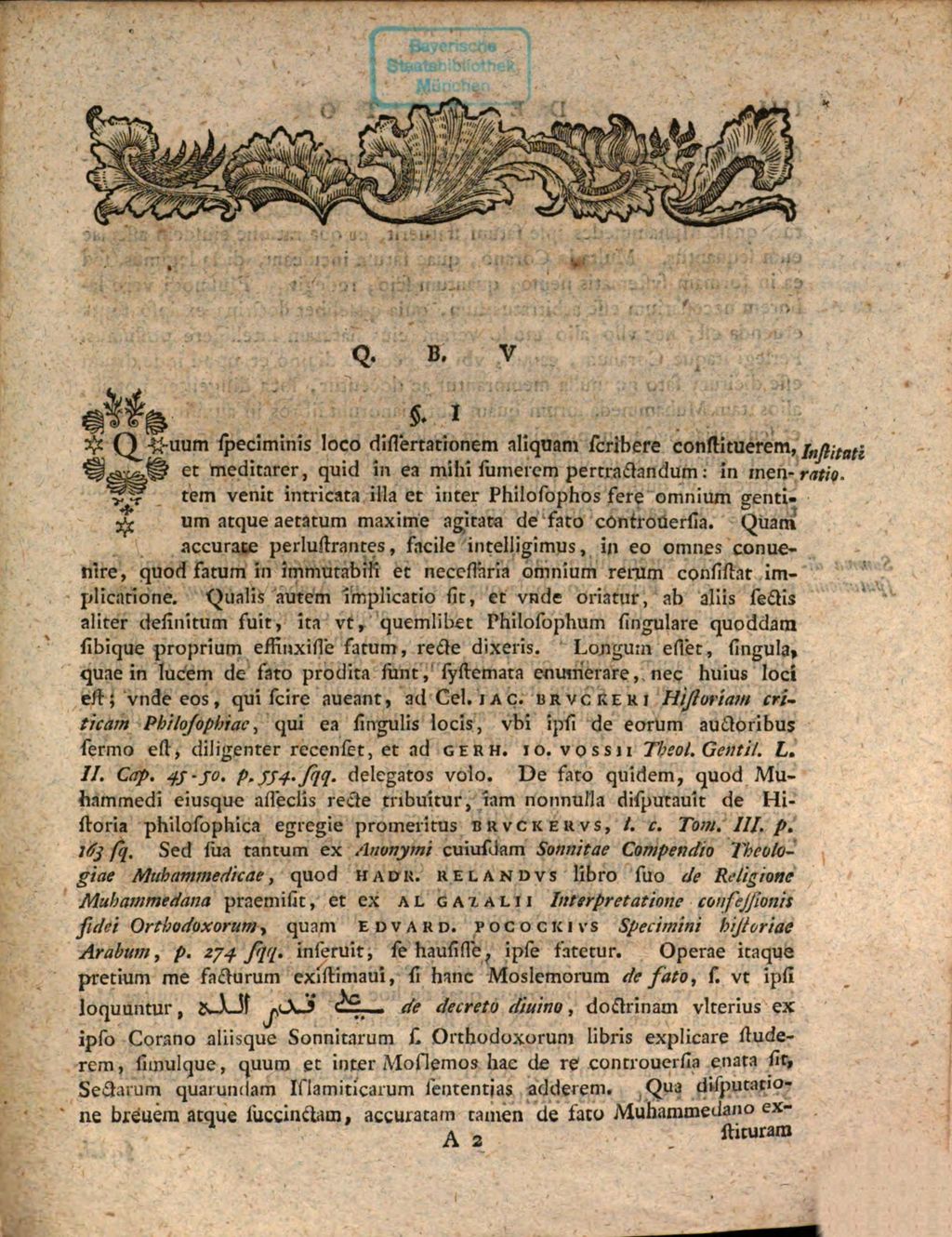 Cover of Dissertatio Historico Critica De Fato Mvhammedano