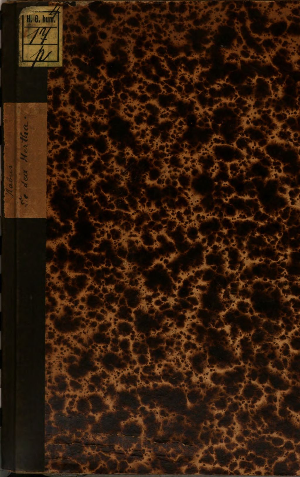 Cover of Dissertatio de dea Hertha