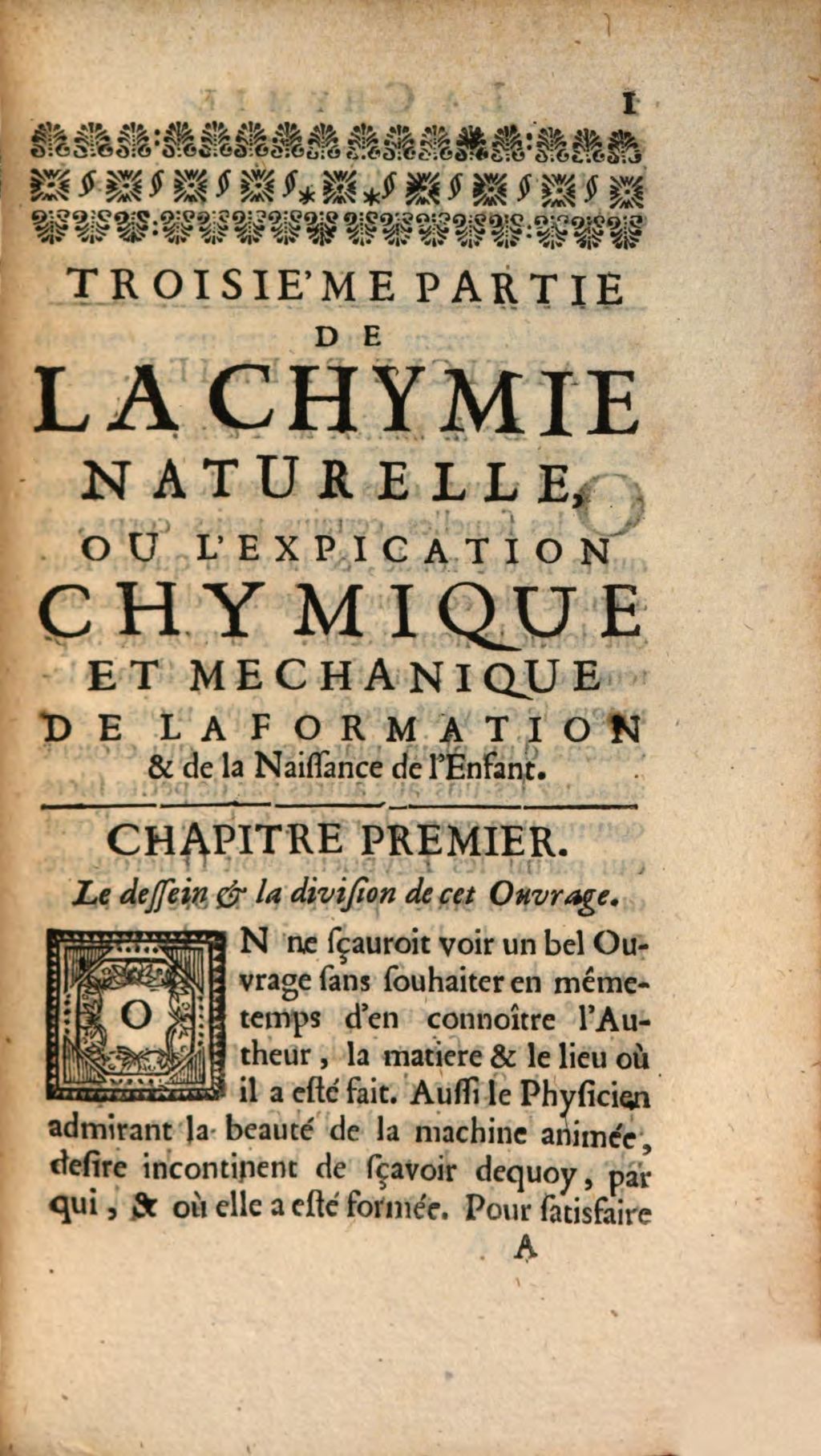 Cover of La Chymie Naturelle Ou L'Explication Chymique Et Mechanique .... 3, ... De La Formation Et de la Naissance de l'Animal