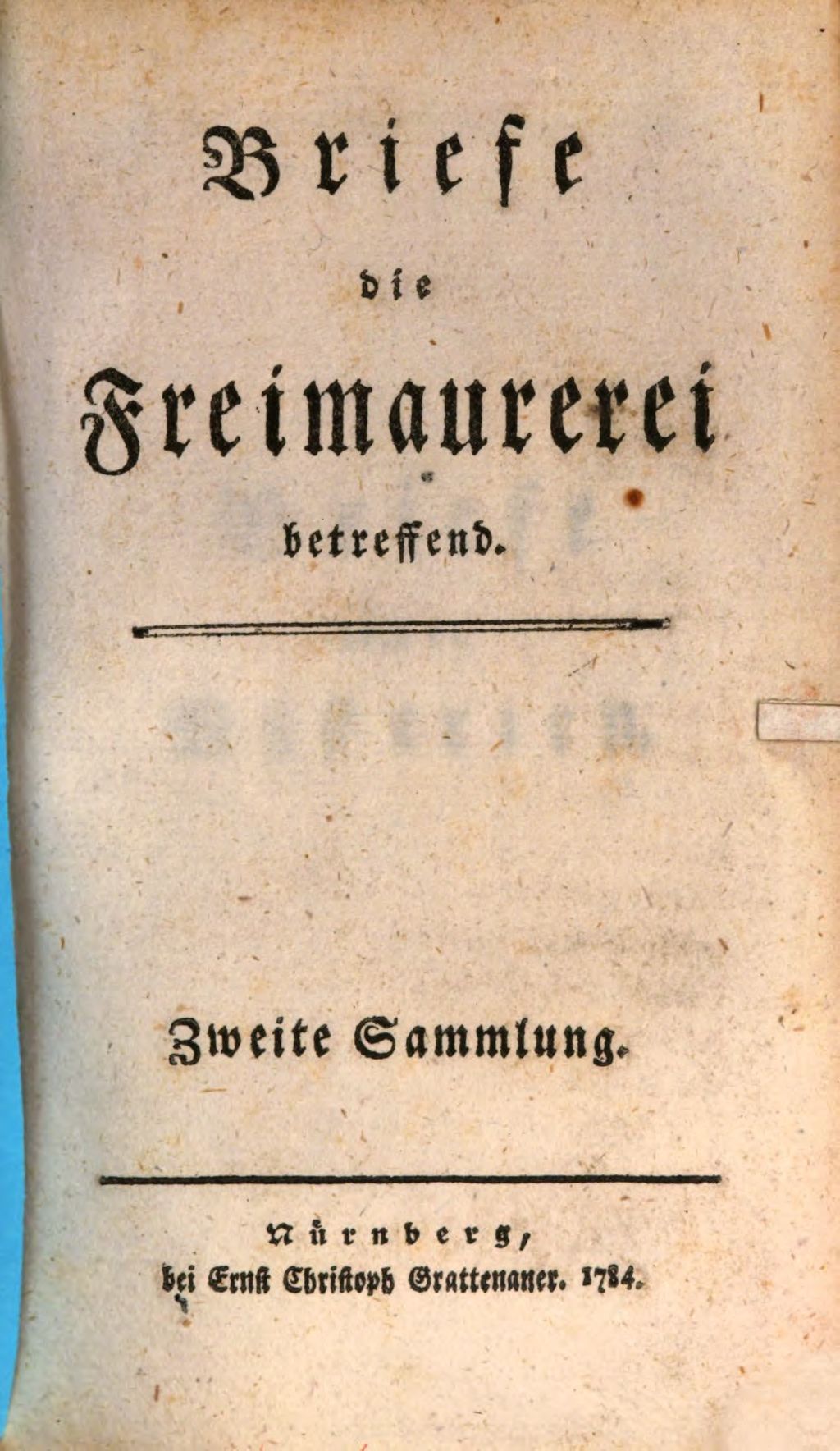 Cover of Briefe die Freimaurerei betreffend. 2, Briefe über die Mysterien