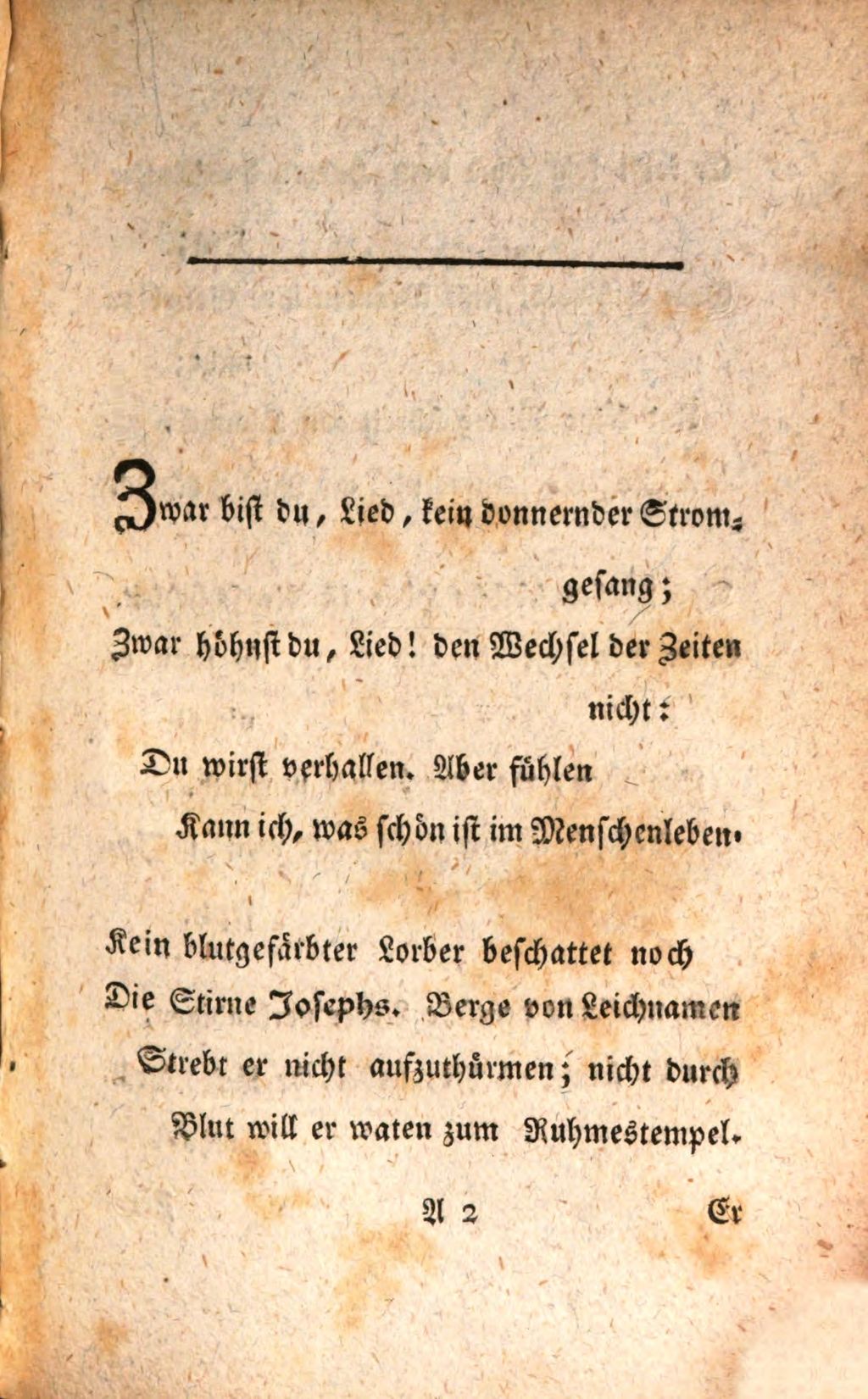 Cover of Ode auf den Kaiser bey Gelegenheit des Freymaurerschutzes