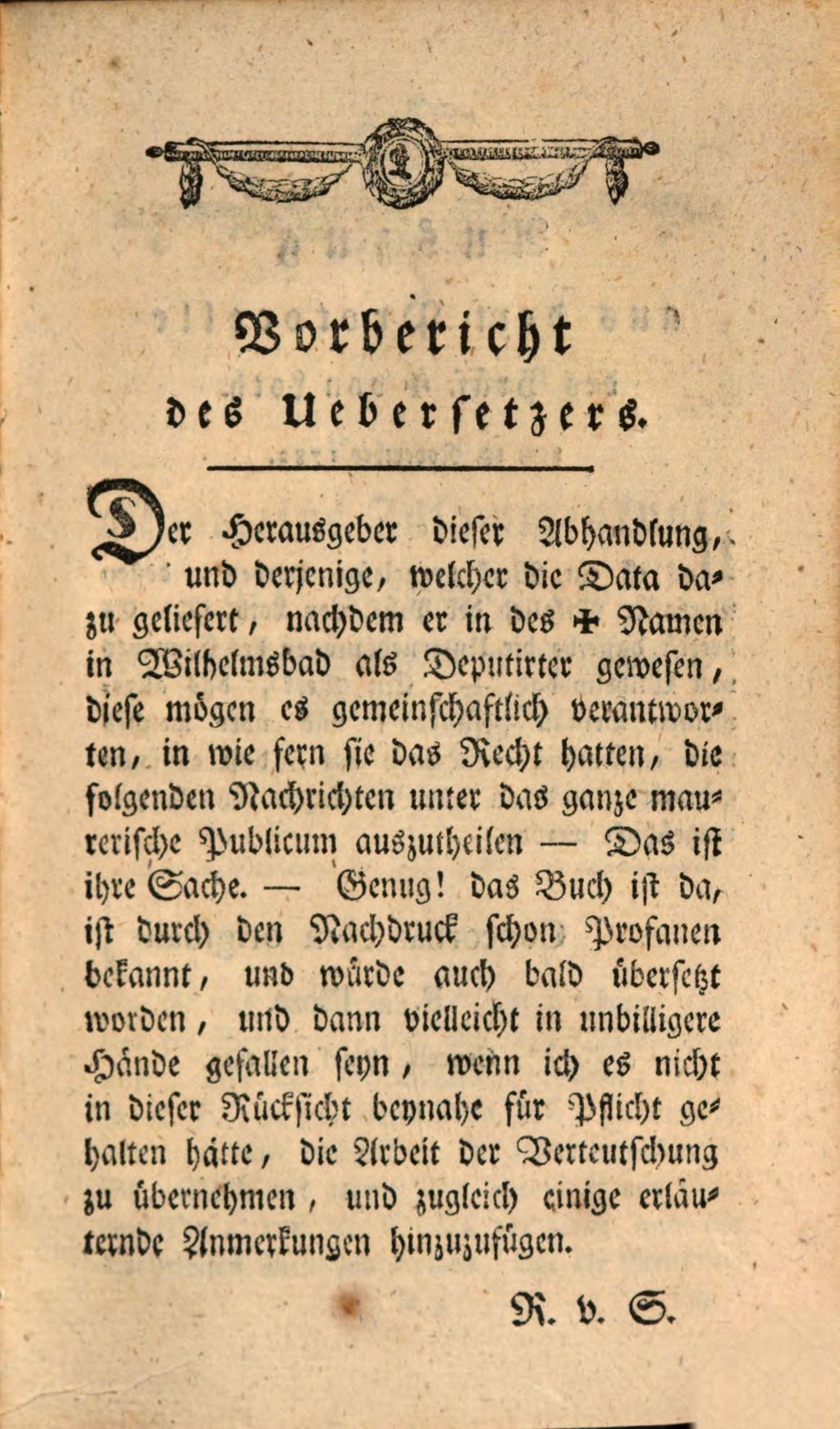 Cover of Des Hochw. Br. L. a Fas. [i.e. Johann Ludwig von Beyerle] ... Abhandlung über die allgemeine Zusammenkunft der Freymaurer, bey dem Gesundbrunnen in Wilhelmsbad, ohnweit Hanau