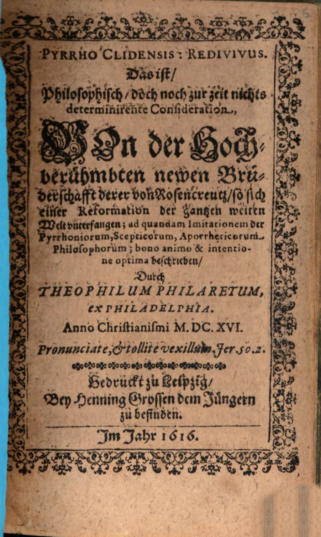 Cover of Pyrrho Clidensis Redivivus