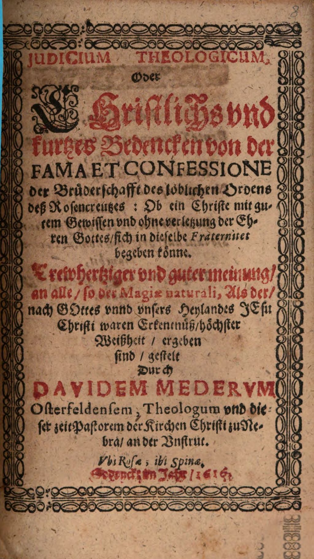 Cover of Iudicium theologicum