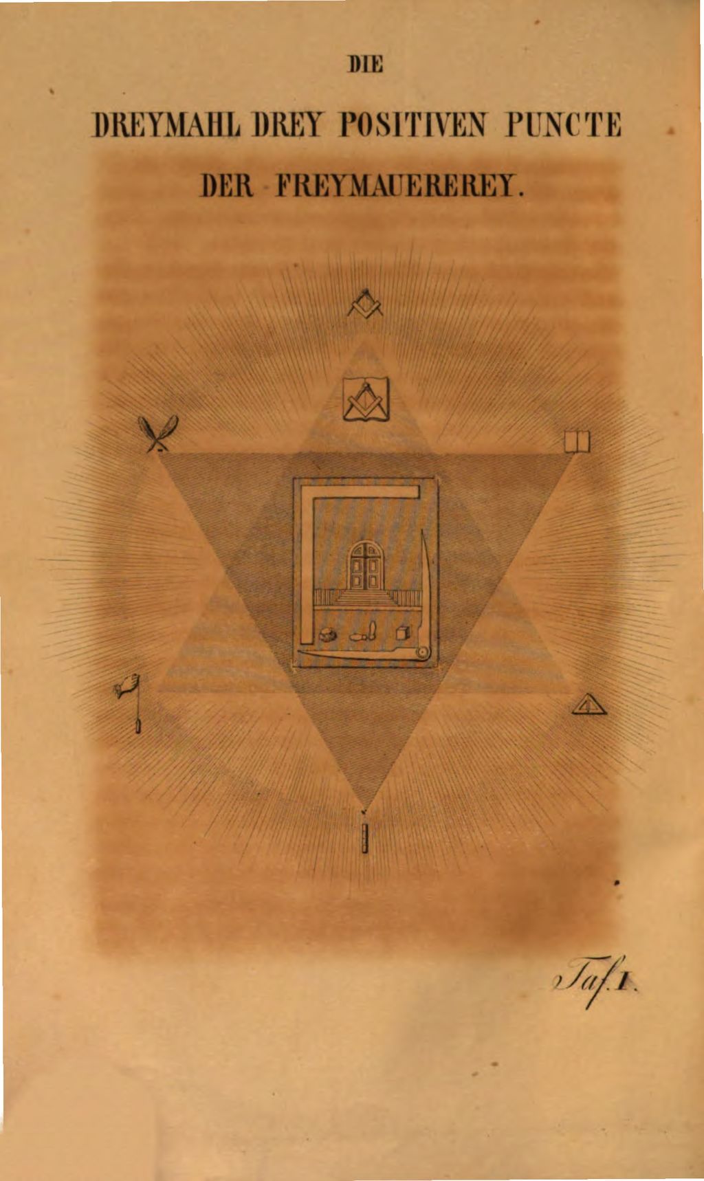 Cover of Die drei mal drei positiven Puncte der Freimaurerei