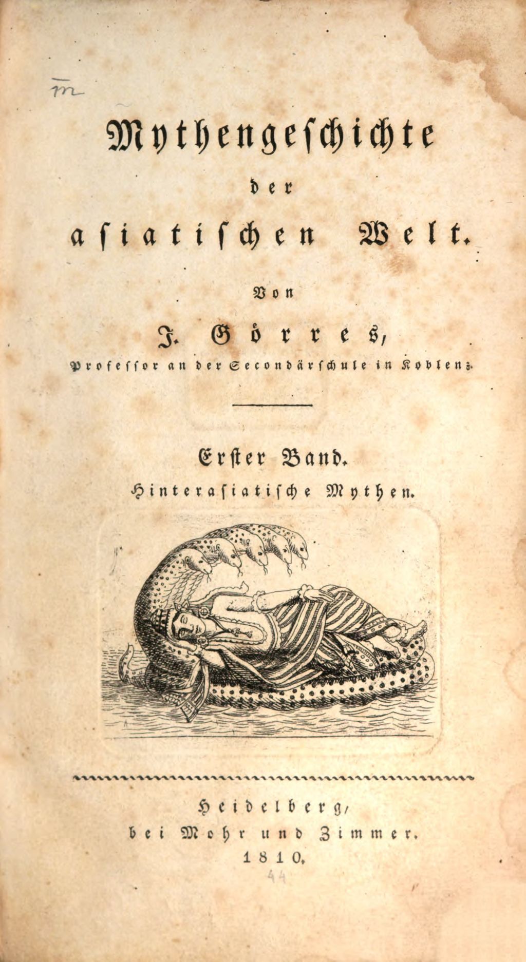 Cover of Mythengeschichte der asiatischen Welt. 1, Hinterasiatische Mythen