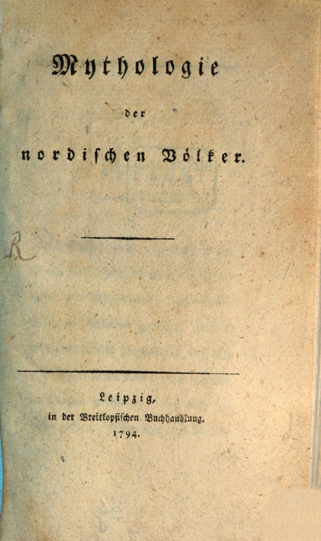 Cover of Mythologie der nordischen Völker