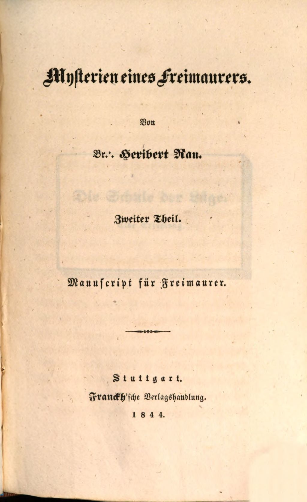 Cover of Mysterien eines Freimaurers