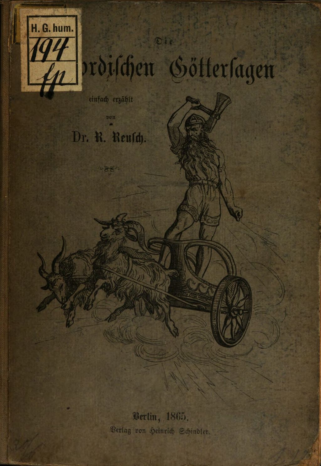 Cover of Die Nordischen Göttersagen