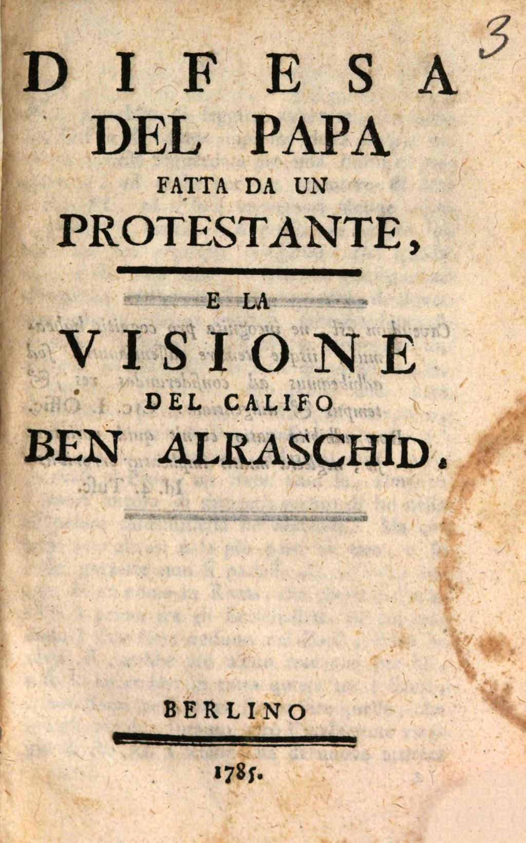 Cover of Difesa del Papa