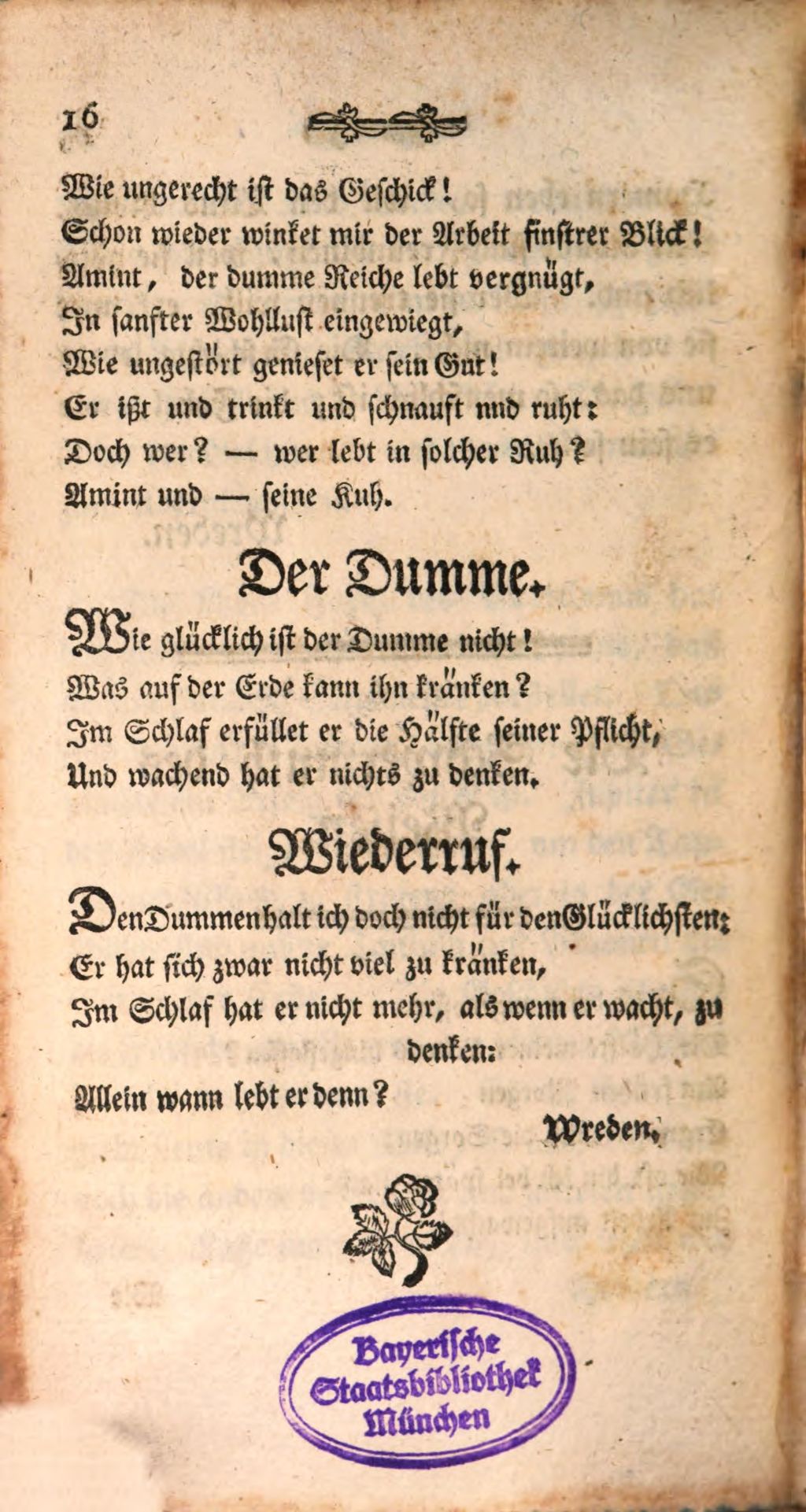 Cover of Sammlung zur Aufmunterung des guten Geschmackes in der Pfalz