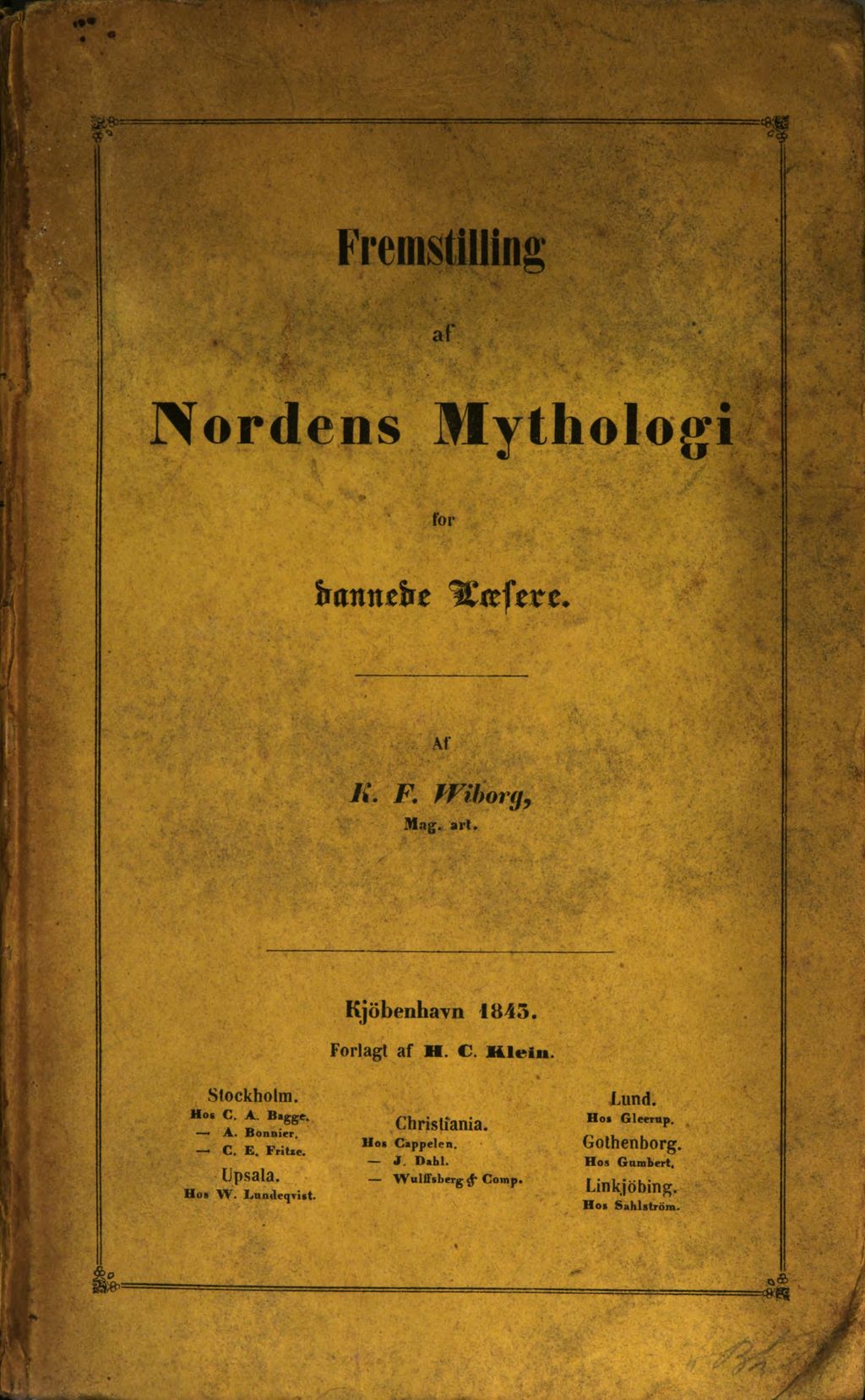 Cover of Fremstilling af Nordens Mythologi