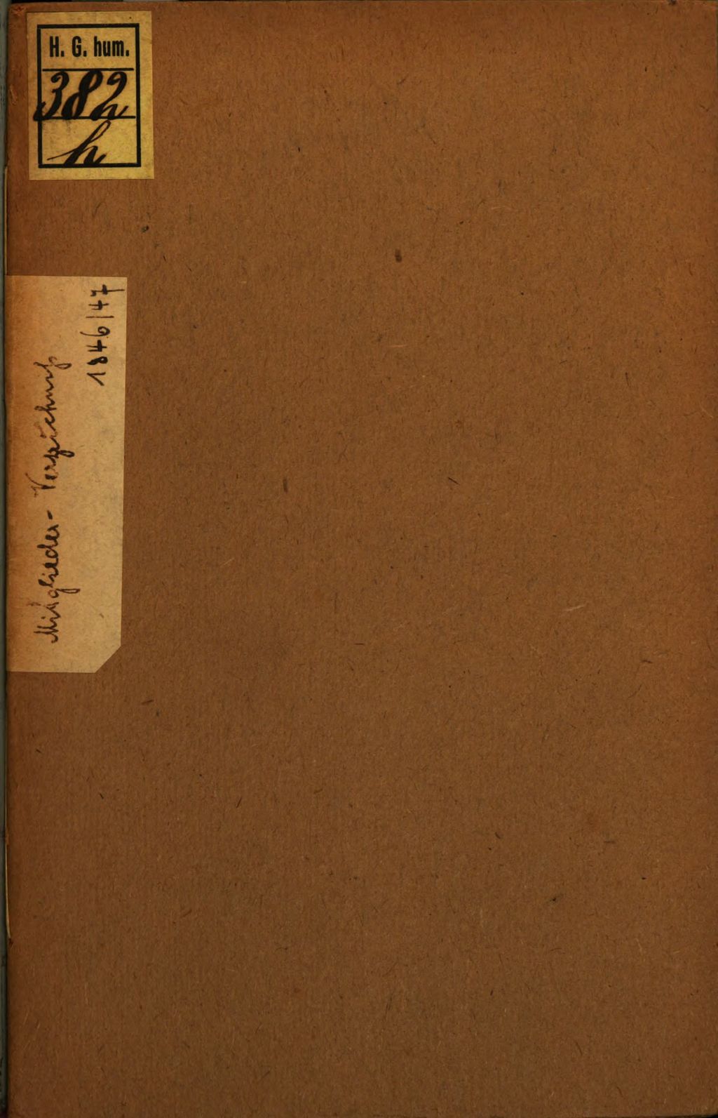 Cover of Mitglieder-Verzeichniss der unter Constitution der Grossen-National-Mutter-Loge der Preuss. Staaten, genannt zu den drei Weltkugeln, arbeitenden Sanct Johannis Freimaurer -Loge Hermann zum Lande der Berge im Oriente zu Elberfeld