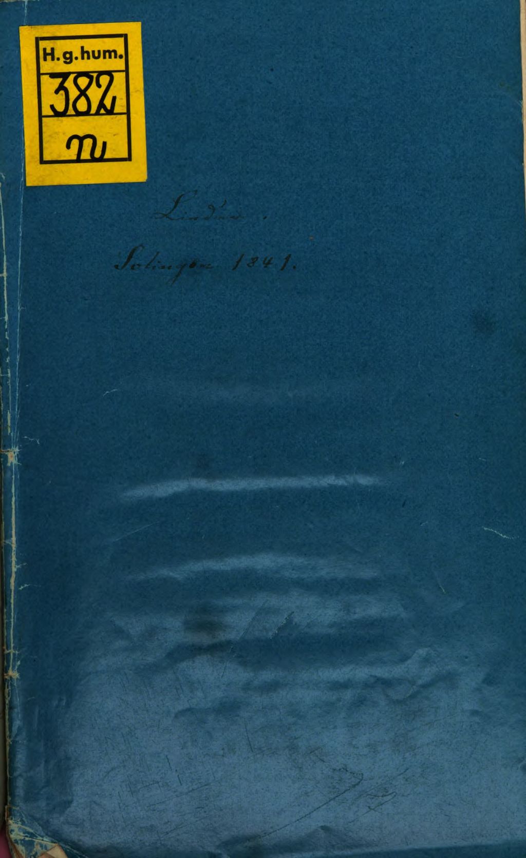 Cover of Freimaurer -Lieder zum Ersten Jahres-Feste der Einweihung der sehr ehrw.: gerechten und vollkommenen St. Johannis-Loge, genannt Prinz von Preussen zu den drei Schwertern zu Solingen