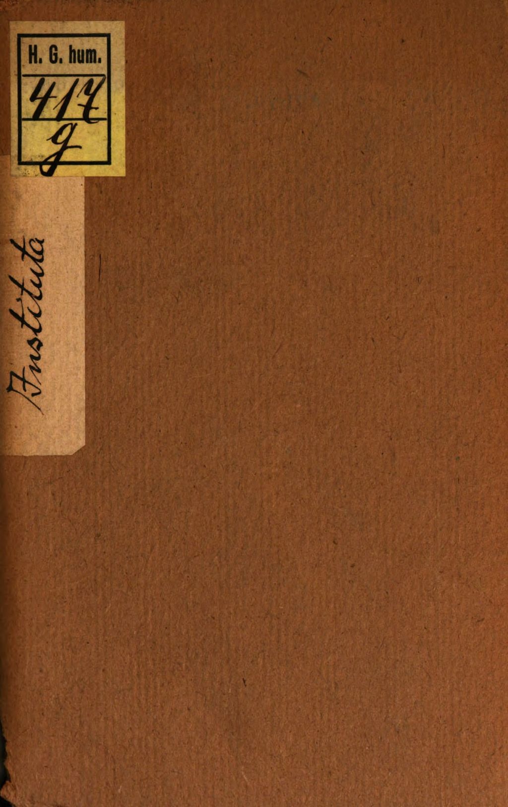 Cover of Vera Instituta secreta et Fundamenta Ordinis Veterum-structorum-liberarum-aggregatorum atque Constitutiones magnae antiqui-ascepti- ritus , anni MDCCLXXXVI