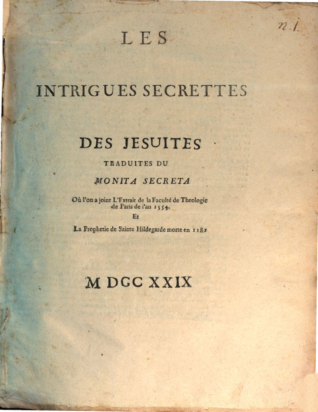 Cover of Les Intrigues secrettes des Jésuites