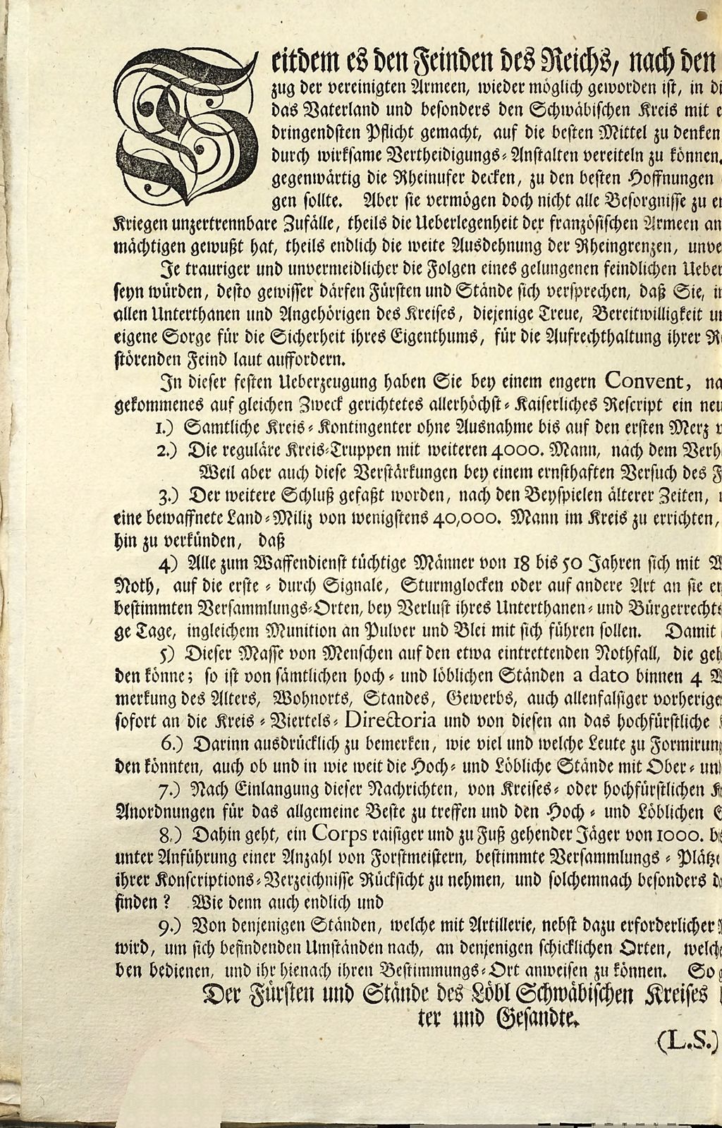 Cover of Seitdem es den Feinden des Reichs nach den neuesten widrigen Ereignissen im Elsaß, und durch den Rückzug der vereinigten Armeen, wieder möglich geworden ist, in die deutschen Reichs-Lande jenseits des Rheins vorzudringen