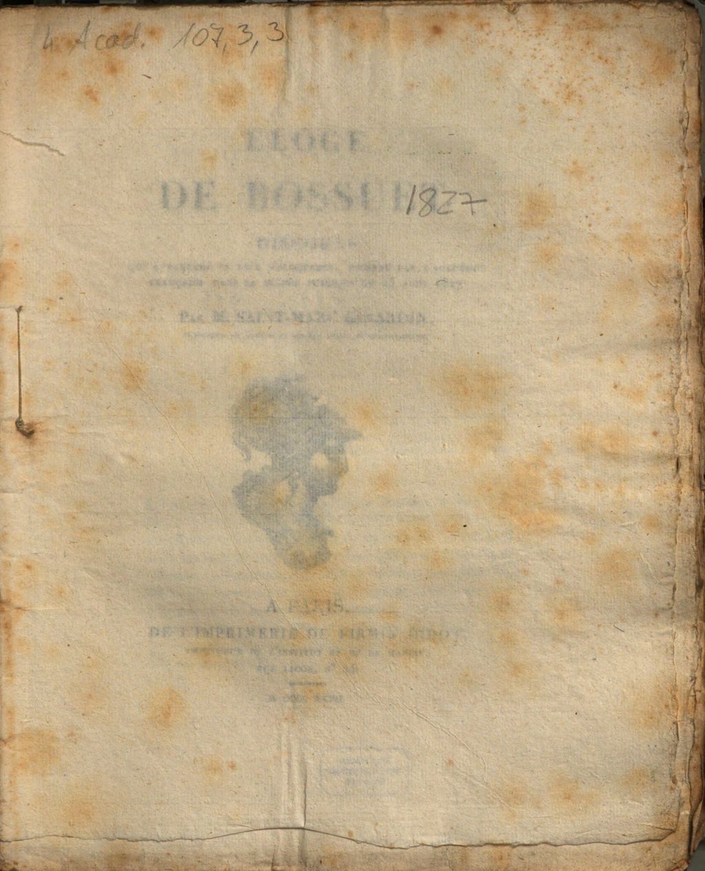 Cover of Éloge de Bossuet
